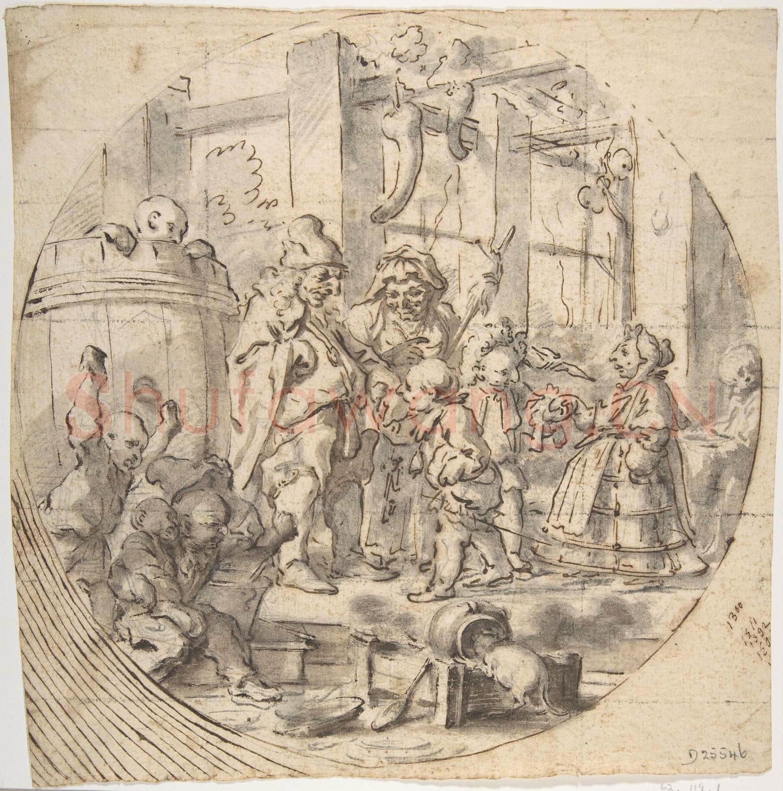 Faustino Bocchi-The Mock Visit of Ceremony.tif