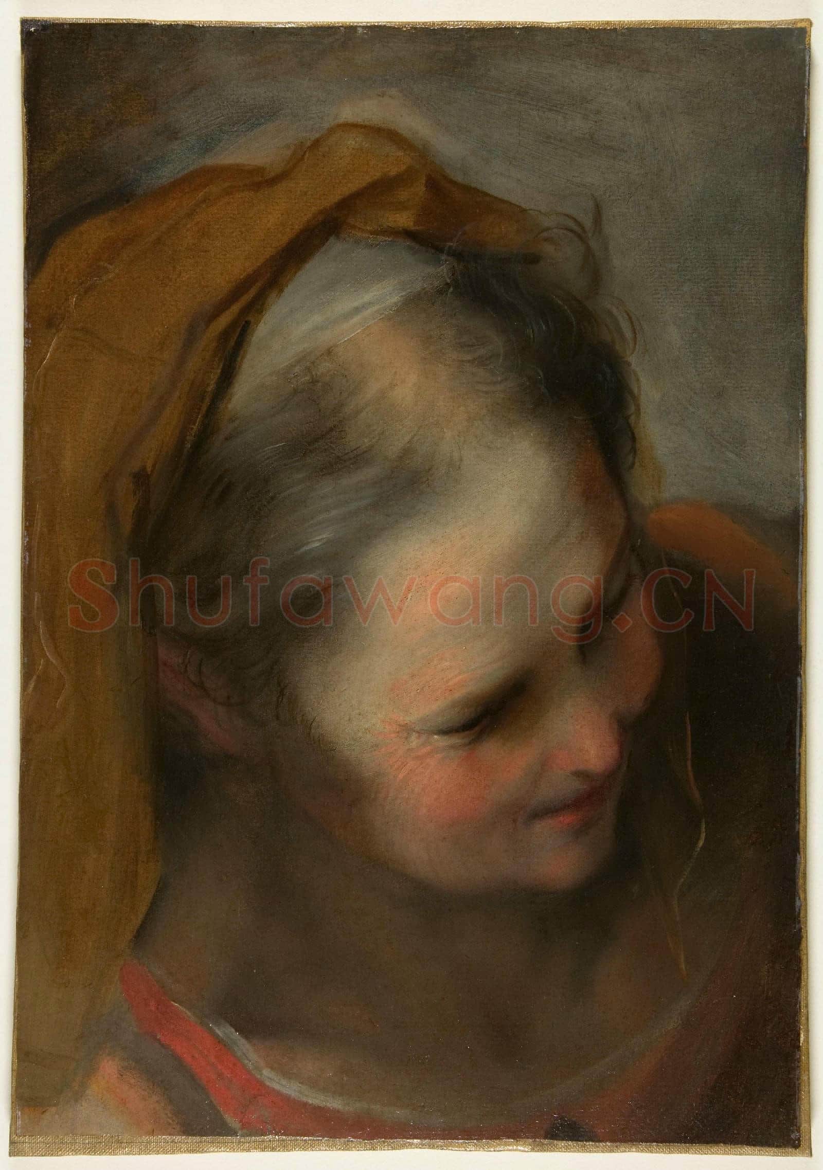 Federico Barocci-Head of an Old Woman Looking to Lower Right.tif