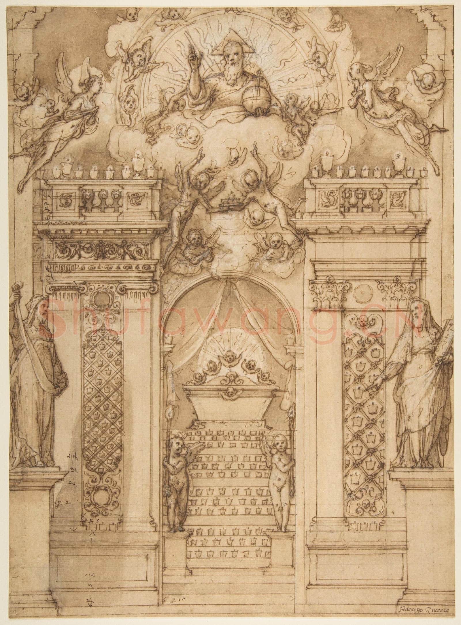 Federico Zuccaro-Design for a Quarantore Decoration.tif