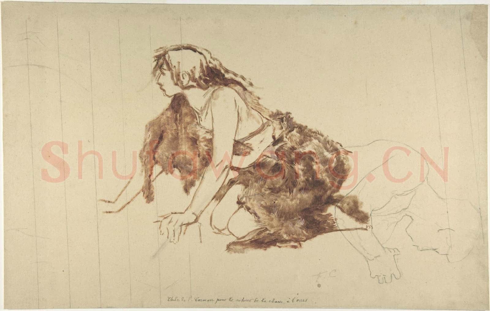 Fernand Cormon-Crouching Woman.tif