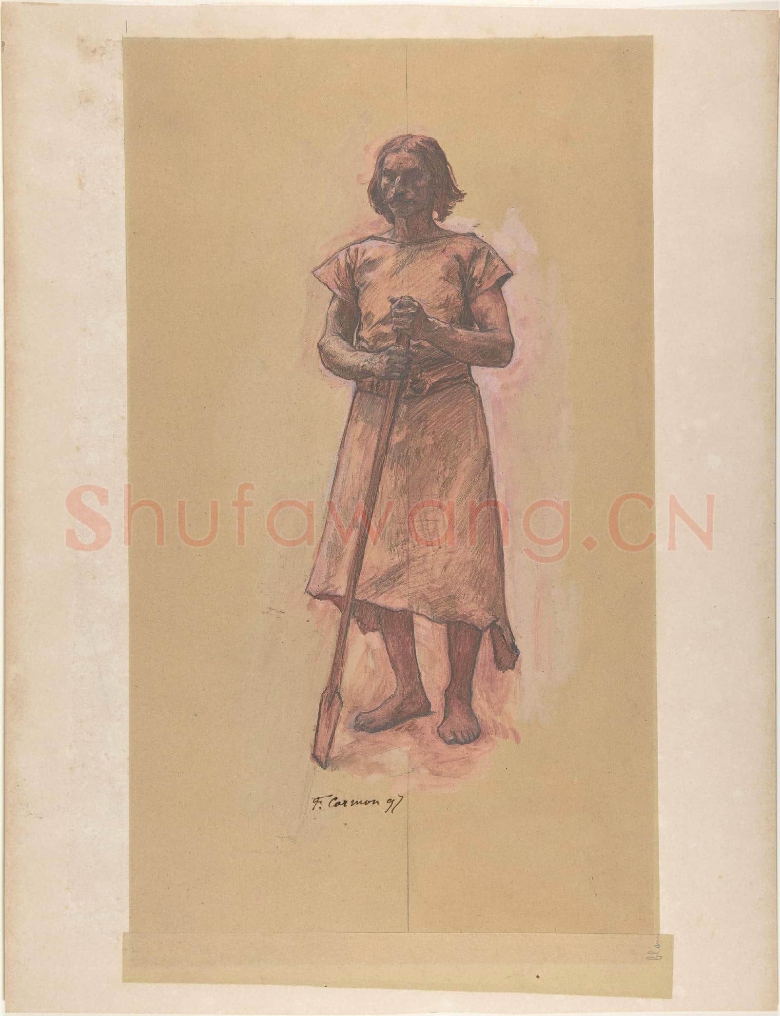 Fernand Cormon-Standing Man.tif