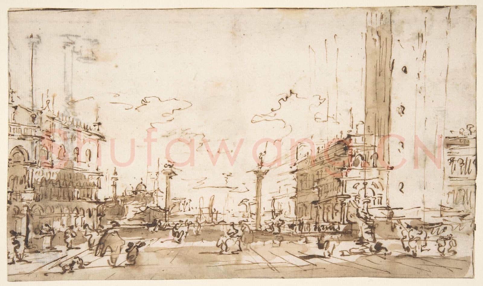 Francesco Guardi-The Piazzetta, Looking Toward San Giorgio Maggiore.tif