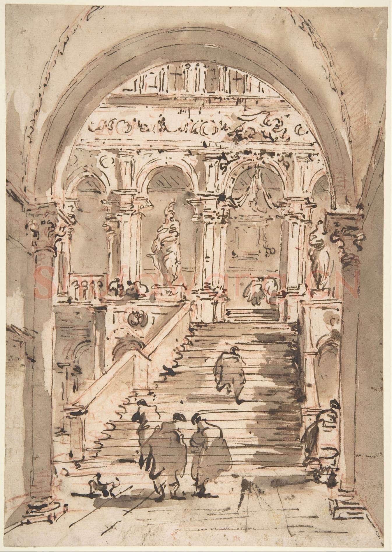 Francesco Guardi-The Staircase of the Giants, Ducal Palace, Venice.tif