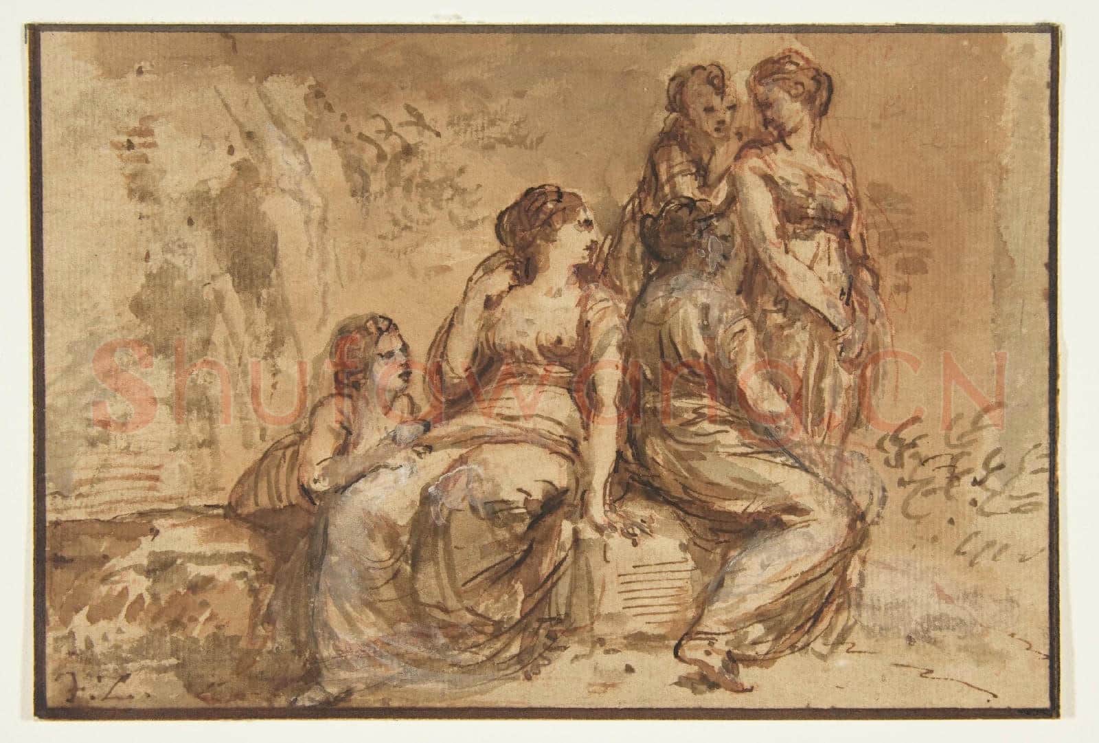 Francesco Zuccarelli-Five Young Women in a Landscape.tif