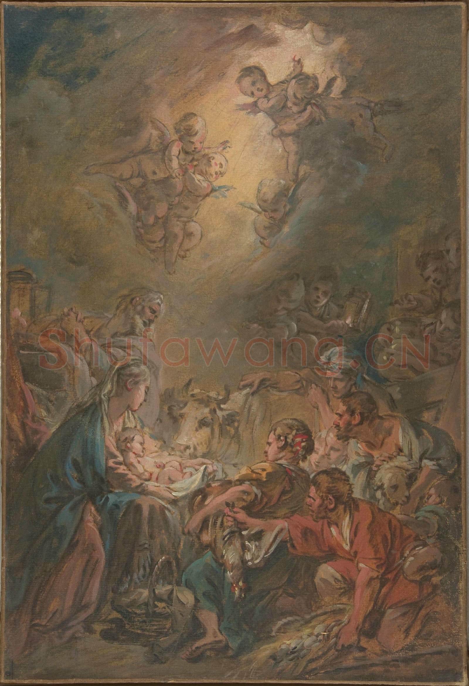François Boucher-The Adoration of the Shepherds.tif