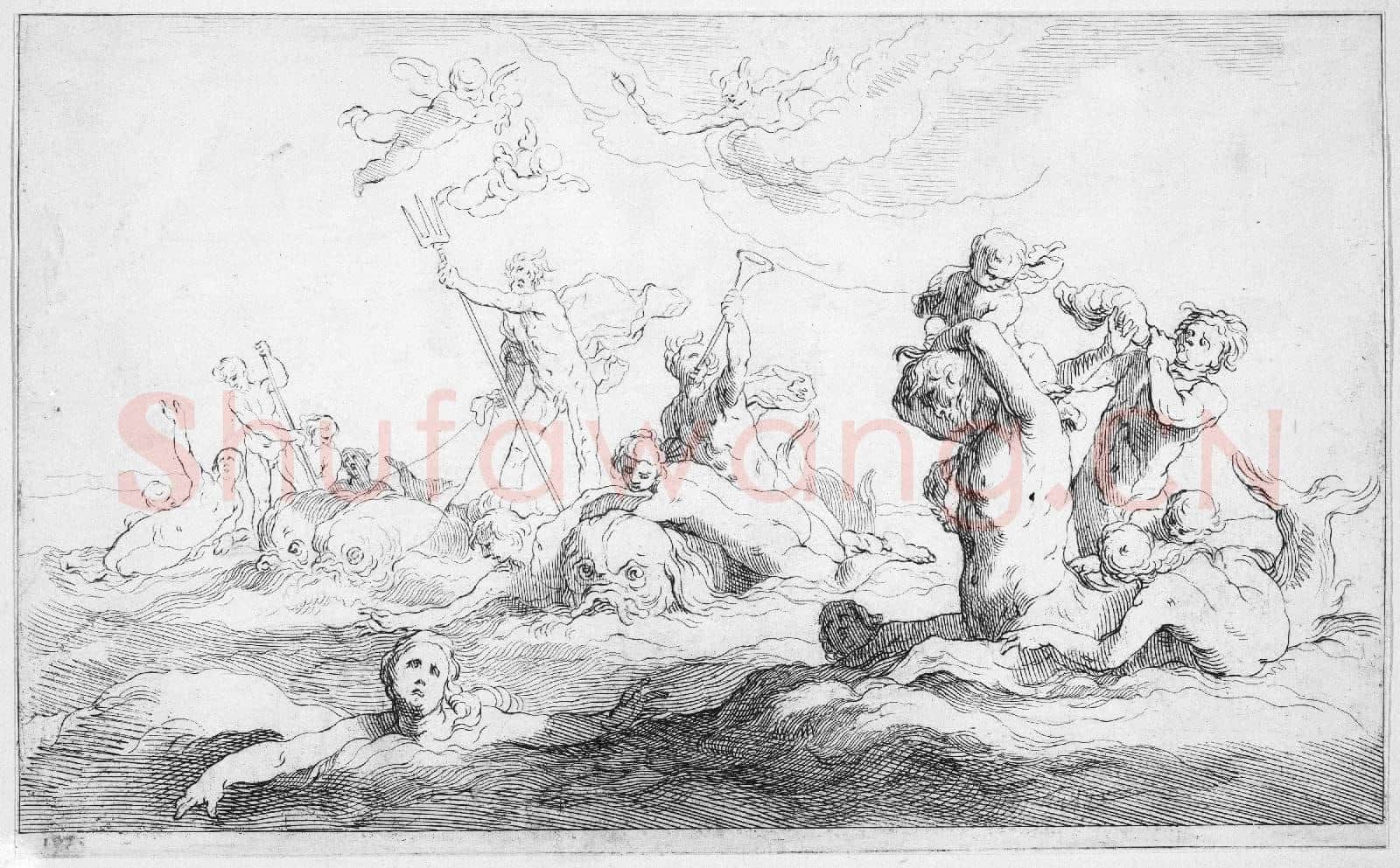 Frederick Bloemaert-The Realm of Neptune, from Drawing Book.tif