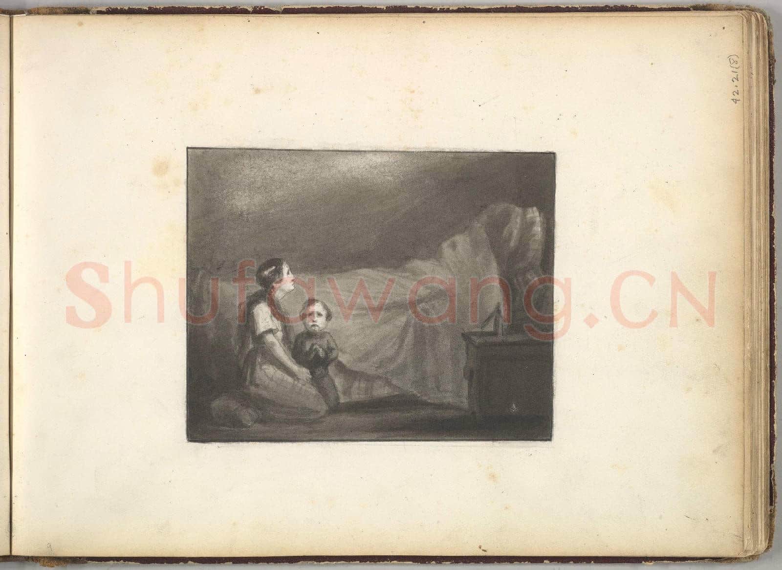 Frederic Leighton-A Deathbed Scene.tif
