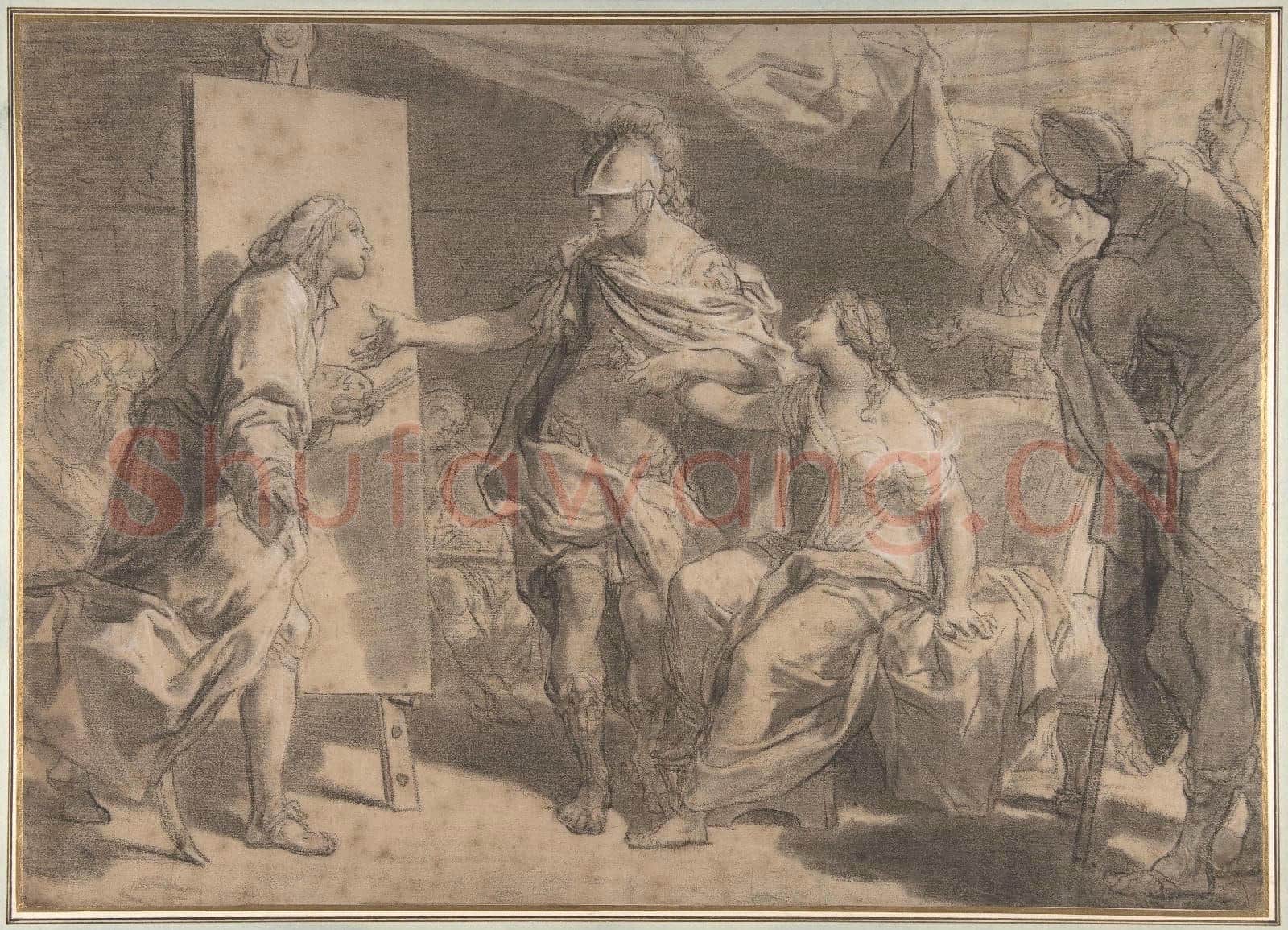 Gaetano Gandolfi-Alexander the Great Offering His Concubine Campaspe.tif
