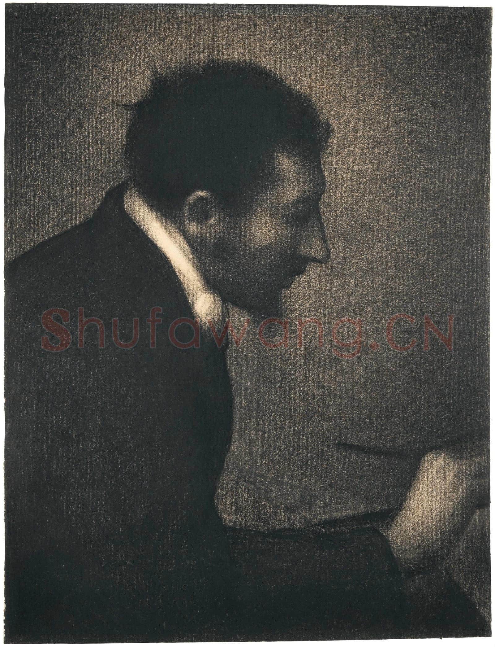 Georges Seurat-Aman-Jean(Portrait of Edmond François Aman-Jean).tif