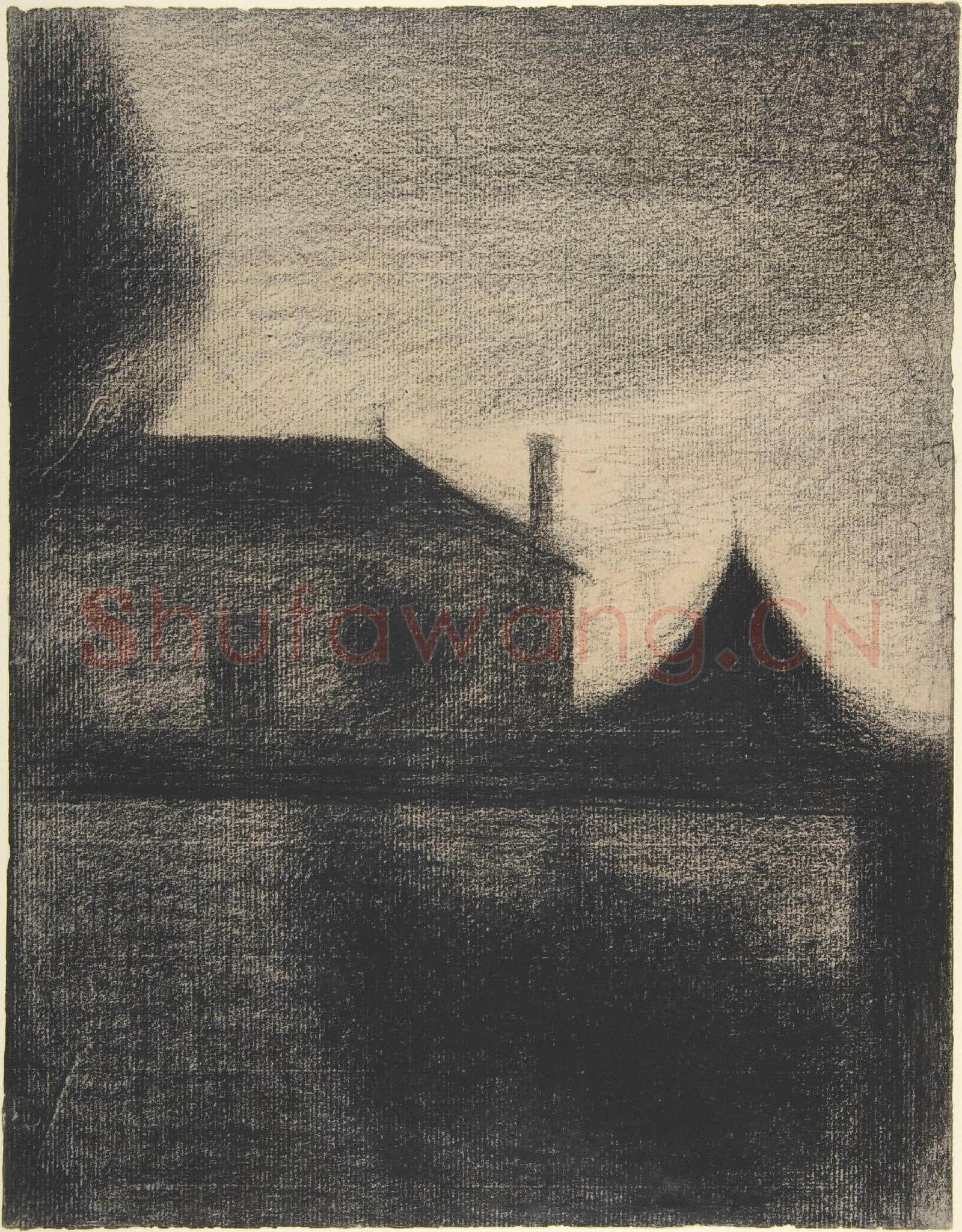 Georges Seurat-House at Dusk(La Cité).tif