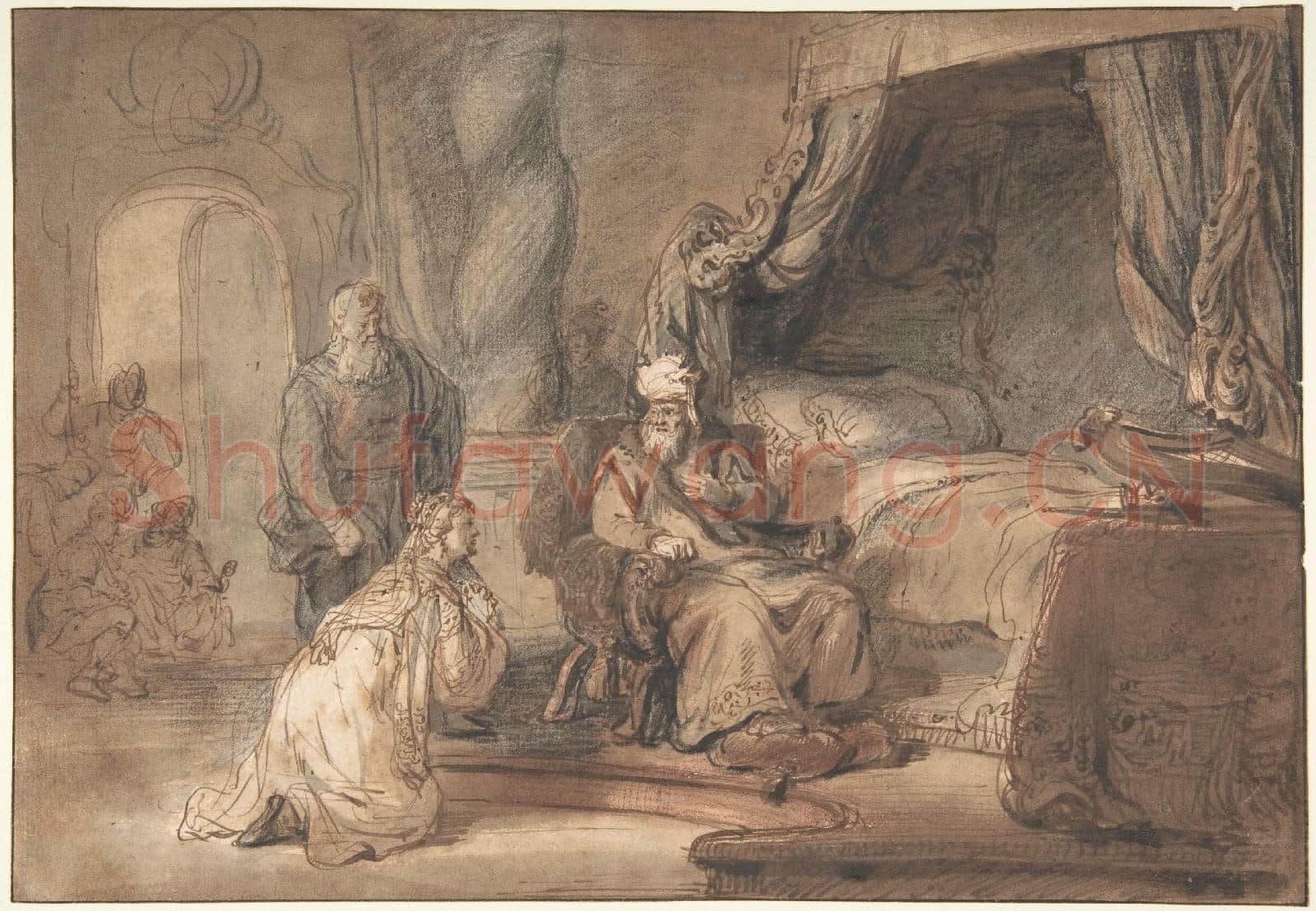 Gerbrand van den Eeckhout-David's Promise to Bathsheba.tif