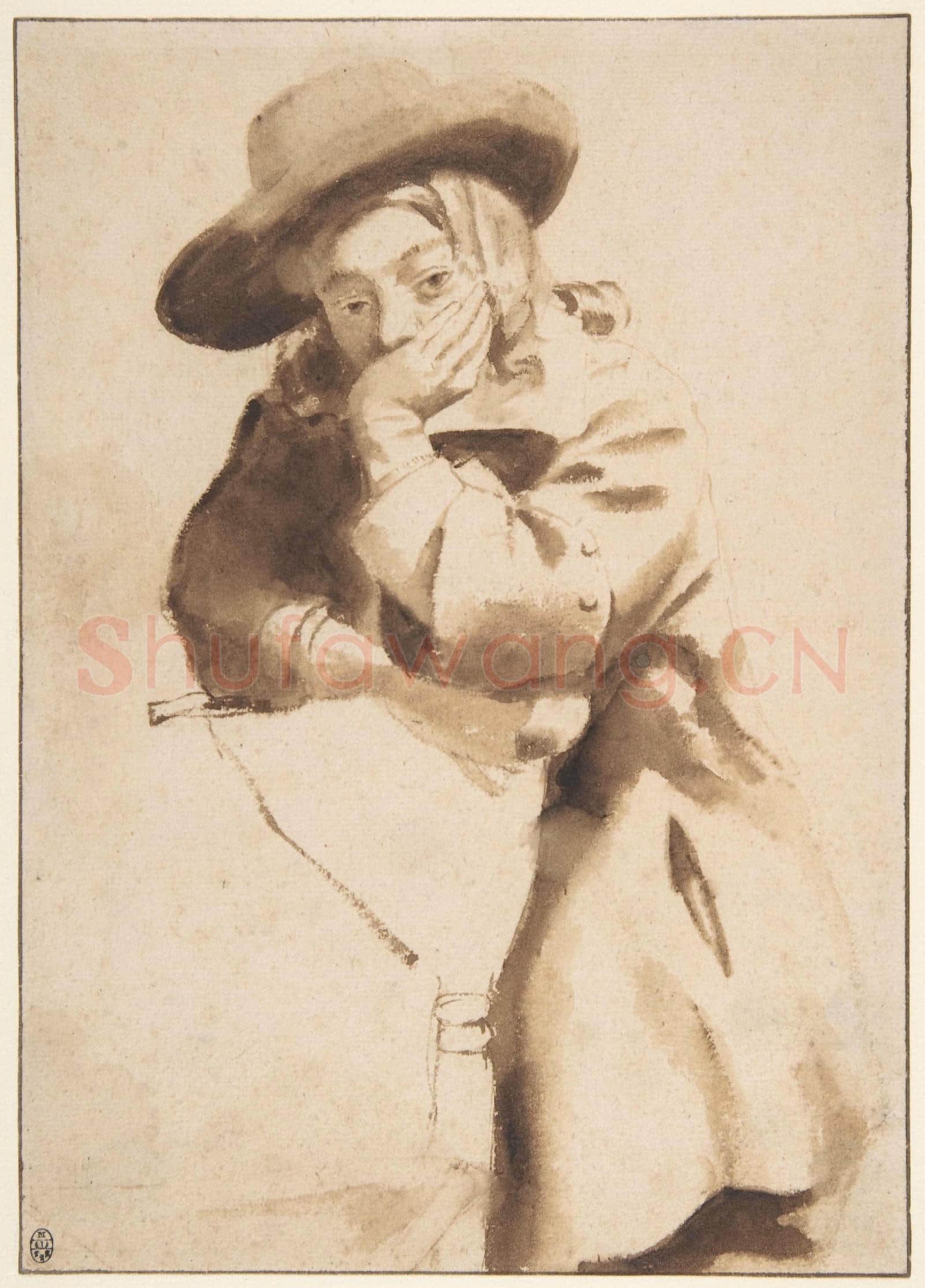 Gerbrand van den Eeckhout-Young Man in Broad-Brimmed Hat.tif
