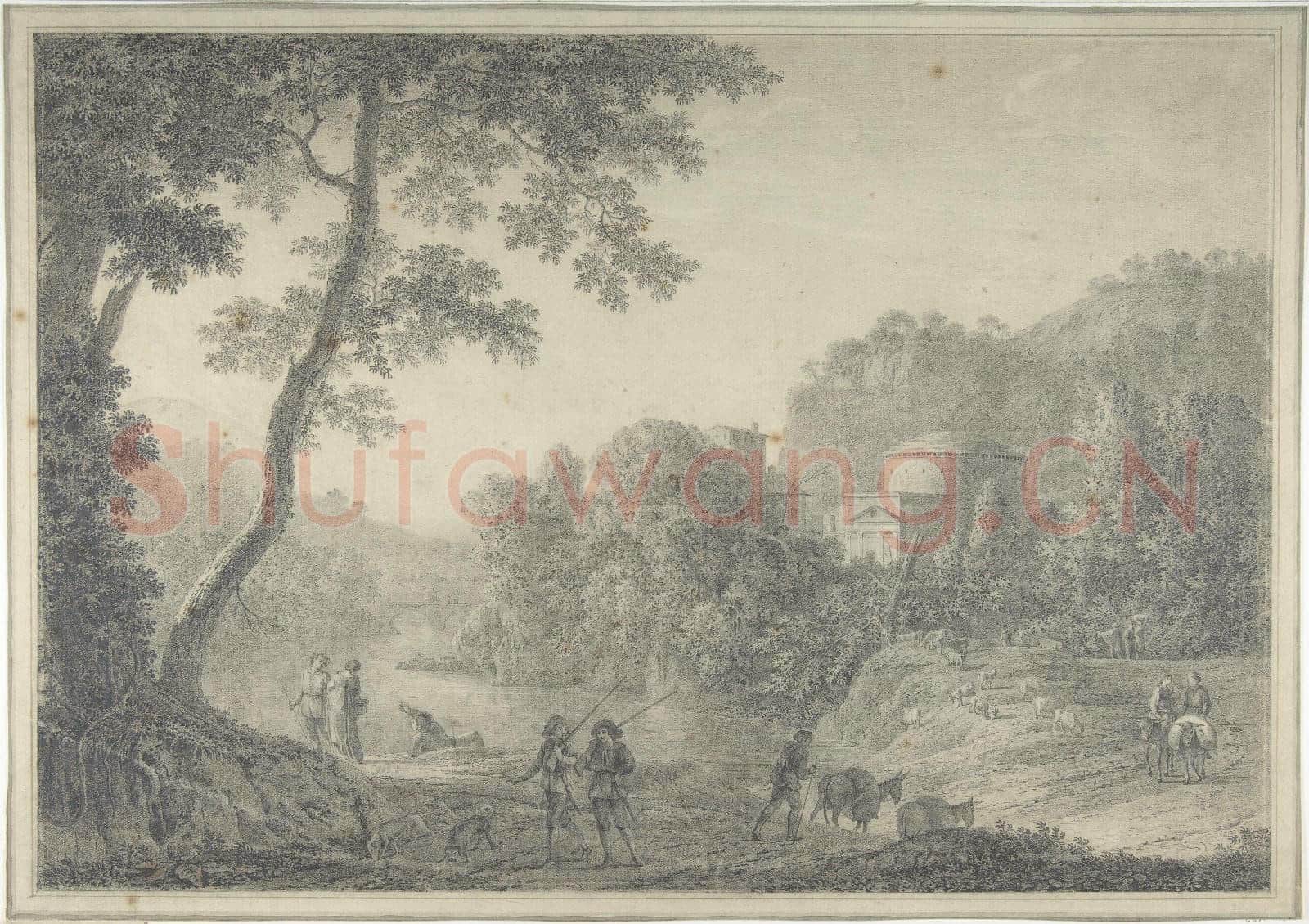 Giovanni Battista-Classical Landscape with Hunters.tif