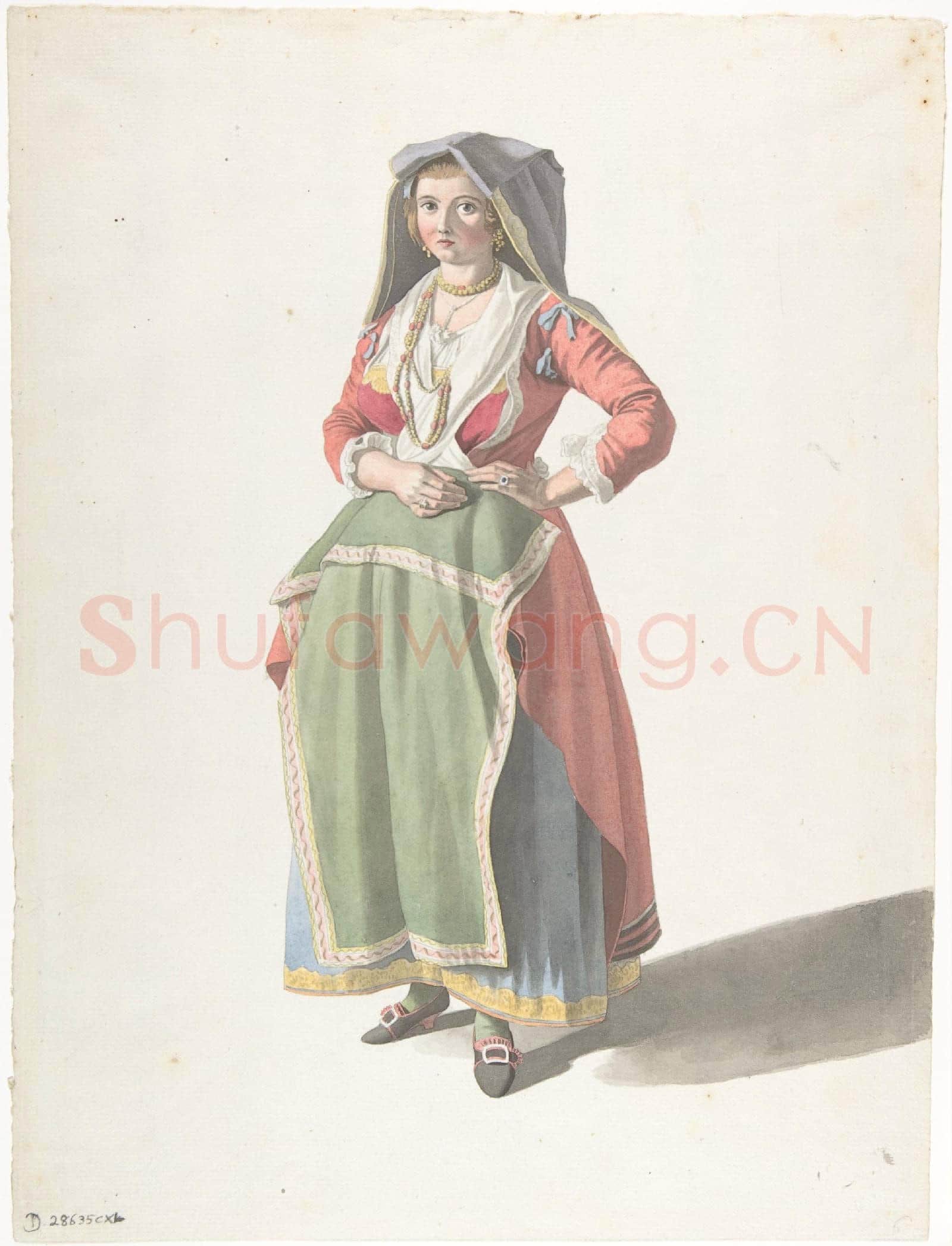 Giovanni Battista-Standing Neapolitan Girl.tif