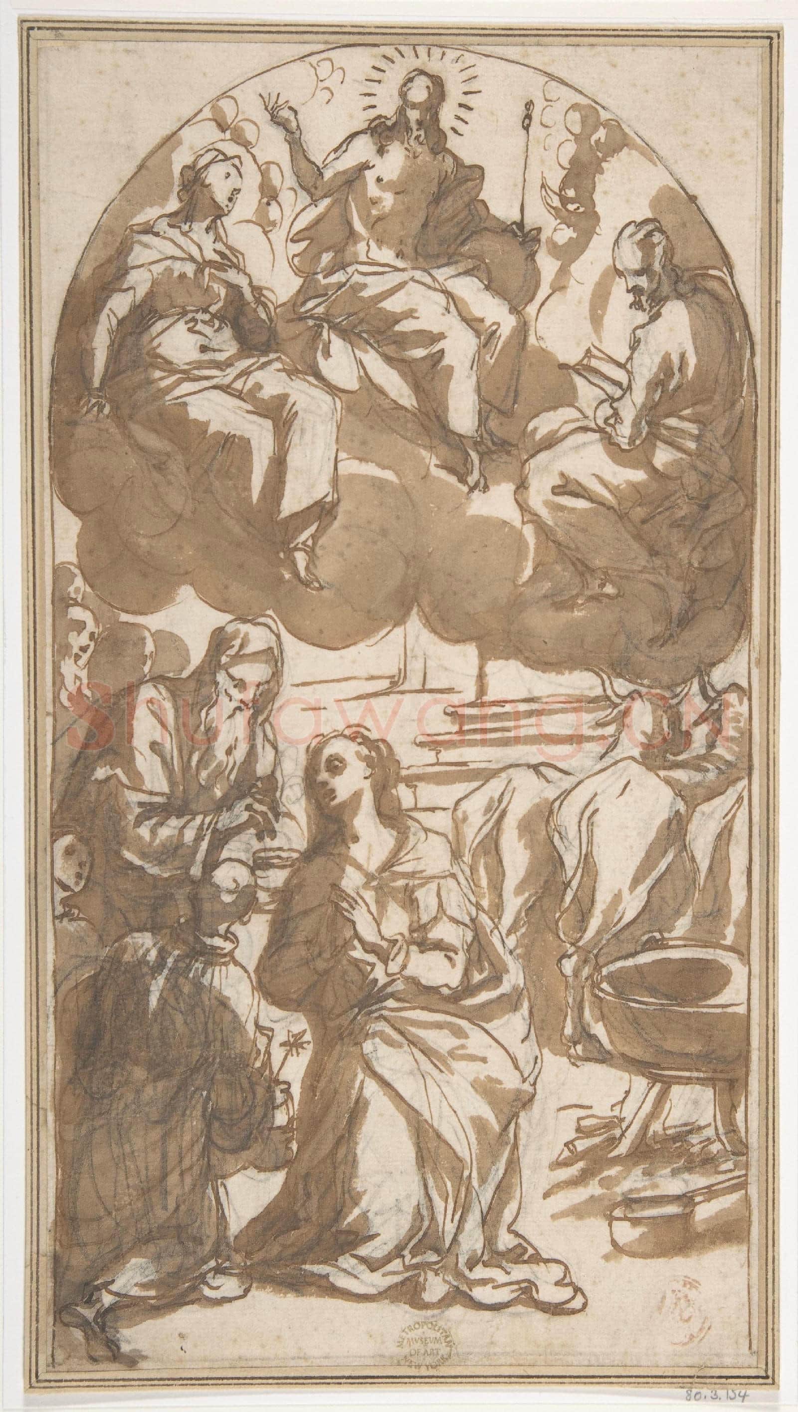 Giovanni Battista Maganza il Giovane-The Martyrdom of Saint Lucy Her Last Communion.tif