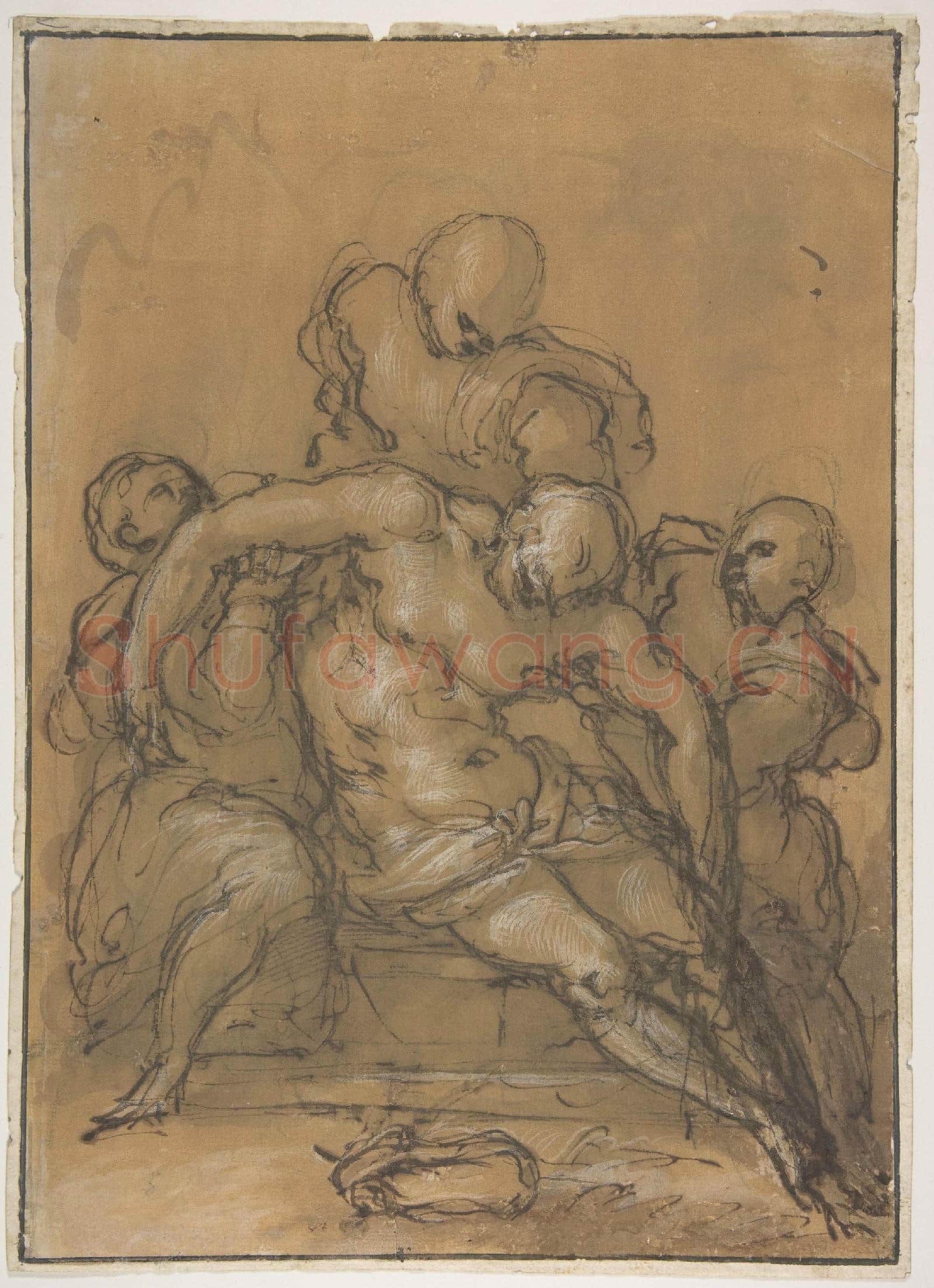 Giovanni Battista Naldini-The Dead Christ Supported by Three Figures.tif