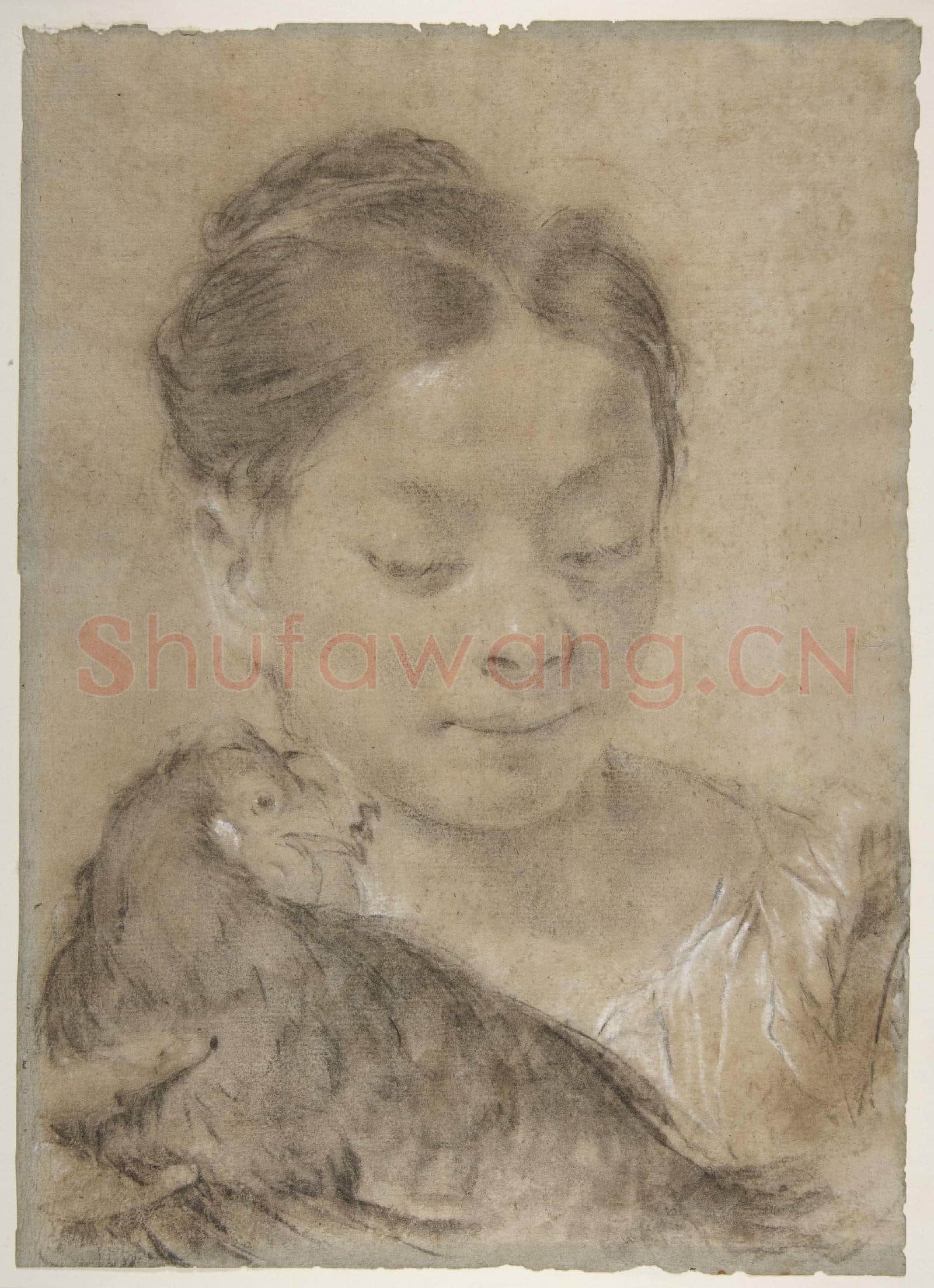Giovanni Battista Piazzetta-Girl with a Hen.tif