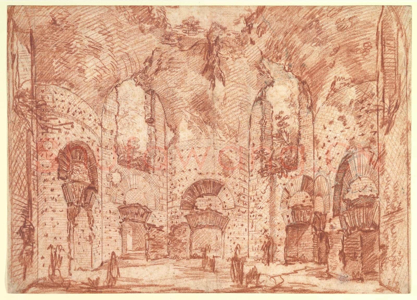 Giovanni Battista Piranesi-The Octagonal Room in the Small Baths at the Villa.tif
