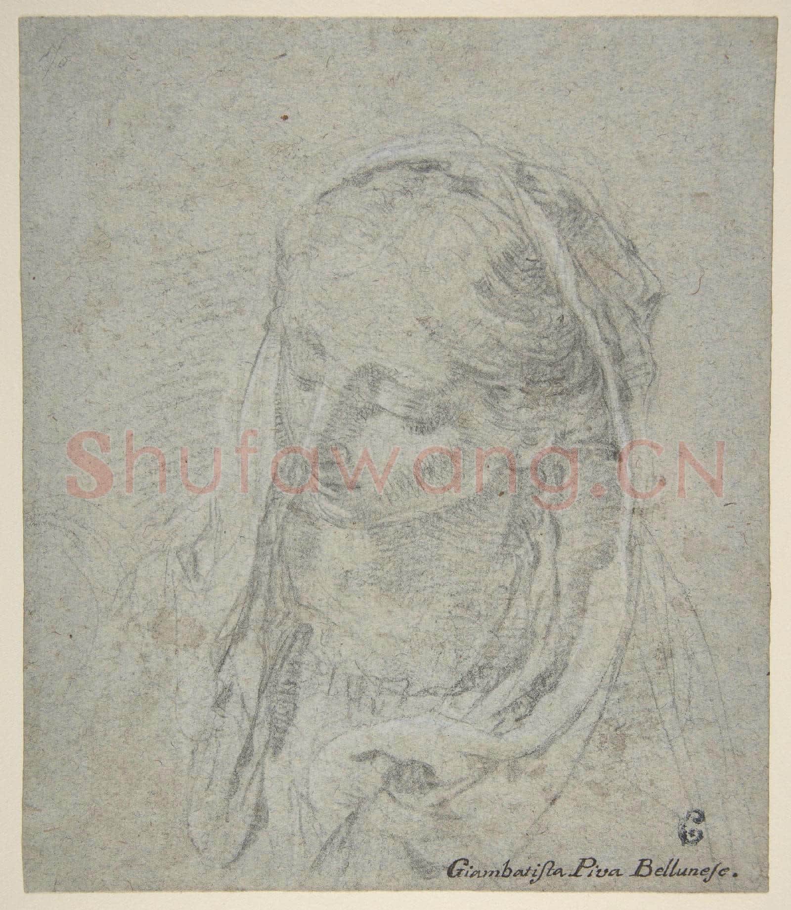Giovanni Battista Piva-Head of a Woman.tif