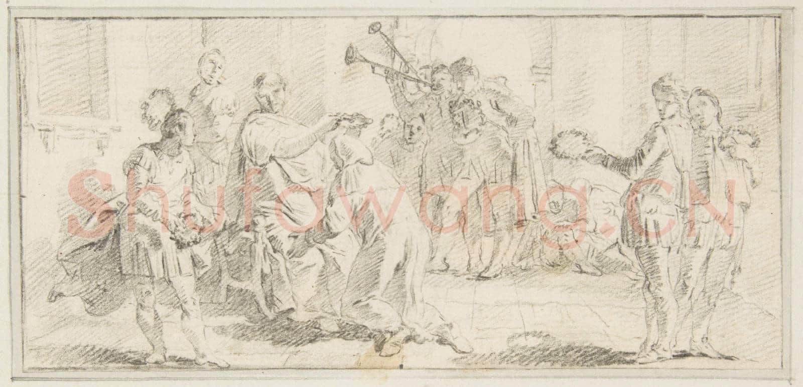 Giovanni Battista Tiepolo-Illustration for a Book Allegorical Scene of Coronation.tif