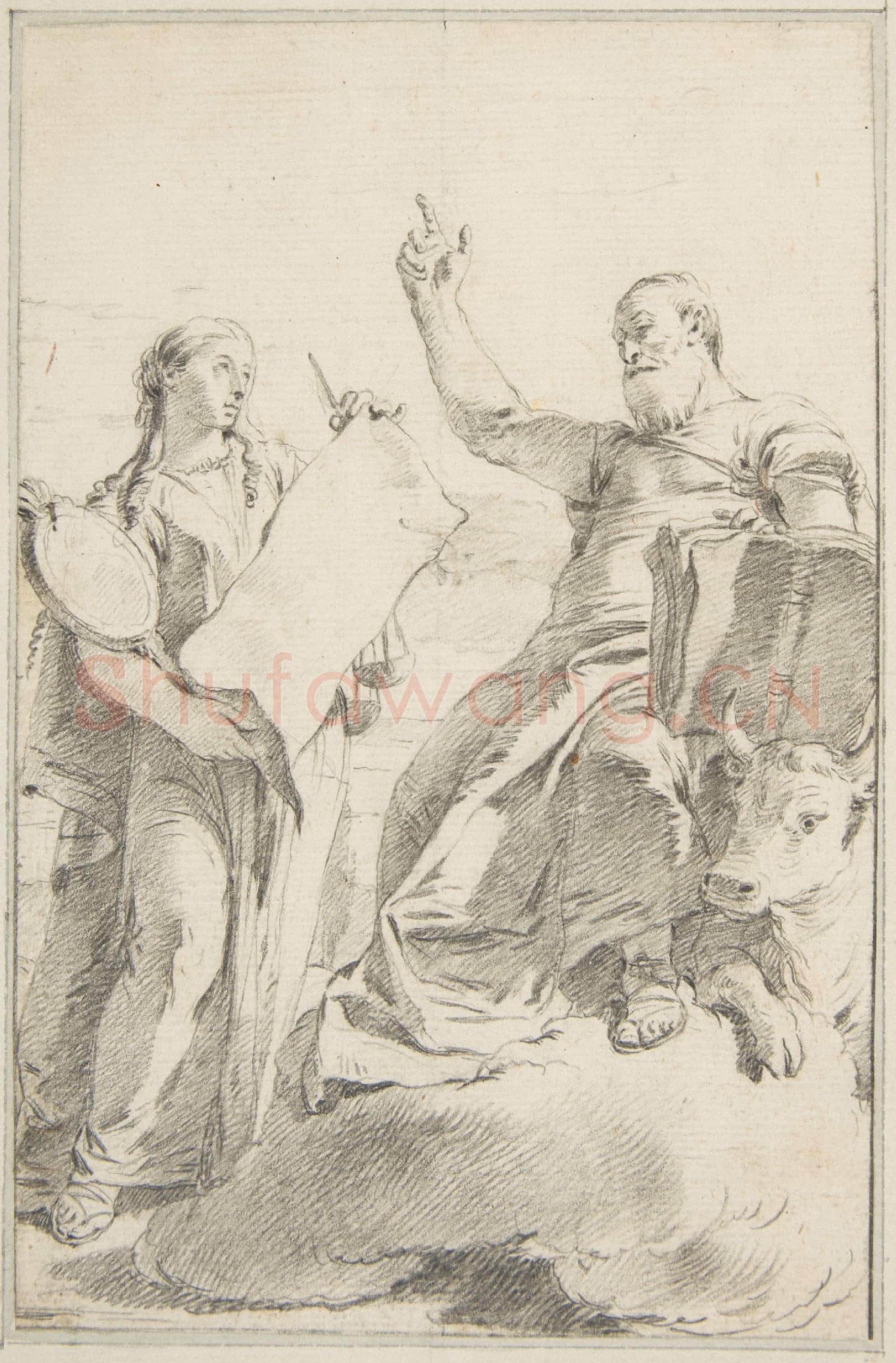 Giovanni Battista Tiepolo-Illustration for a Book Saint Luke.tif
