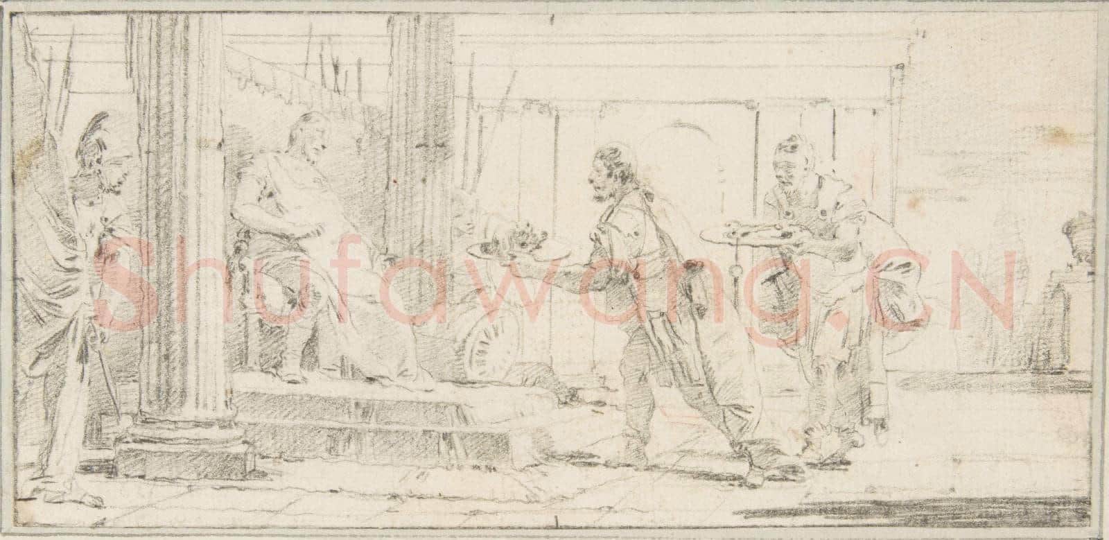 Giovanni Battista Tiepolo-Illustration for a Book Soldiers 2.tif