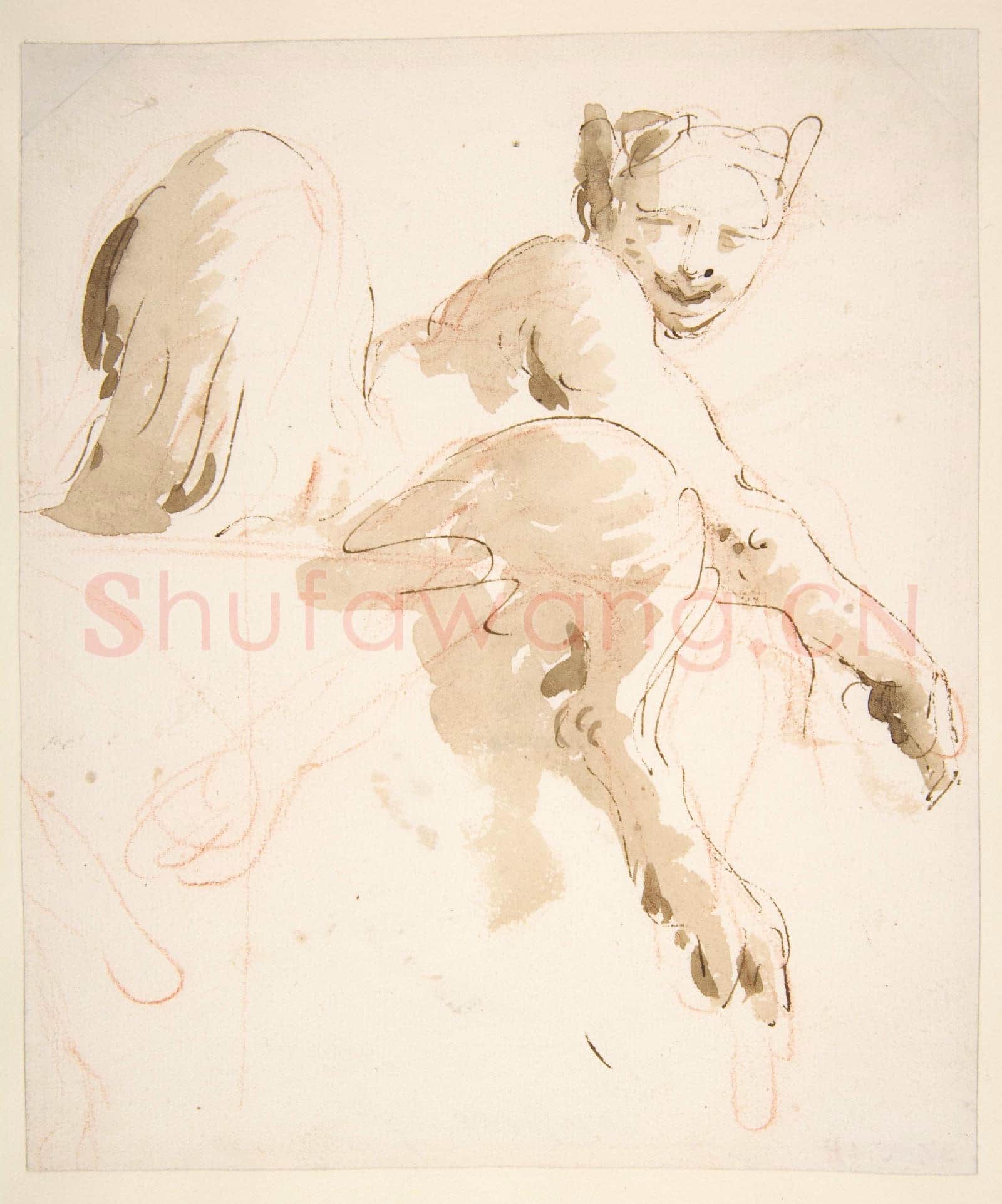 Giovanni Battista Tiepolo-Seated Satyress.tif