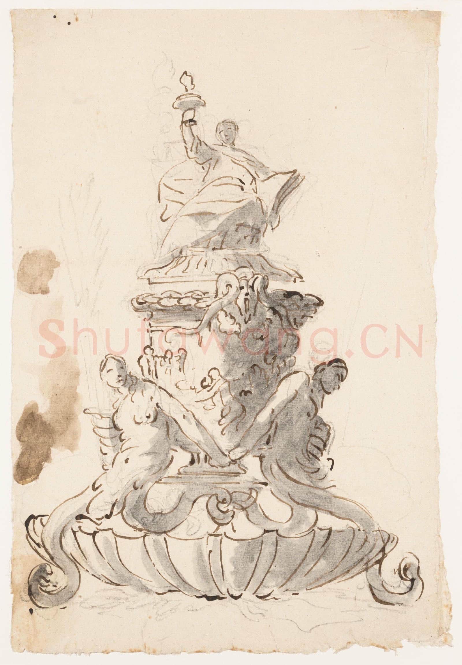 Giovanni Battista Tiepolo-Study for an Inkstand.tif