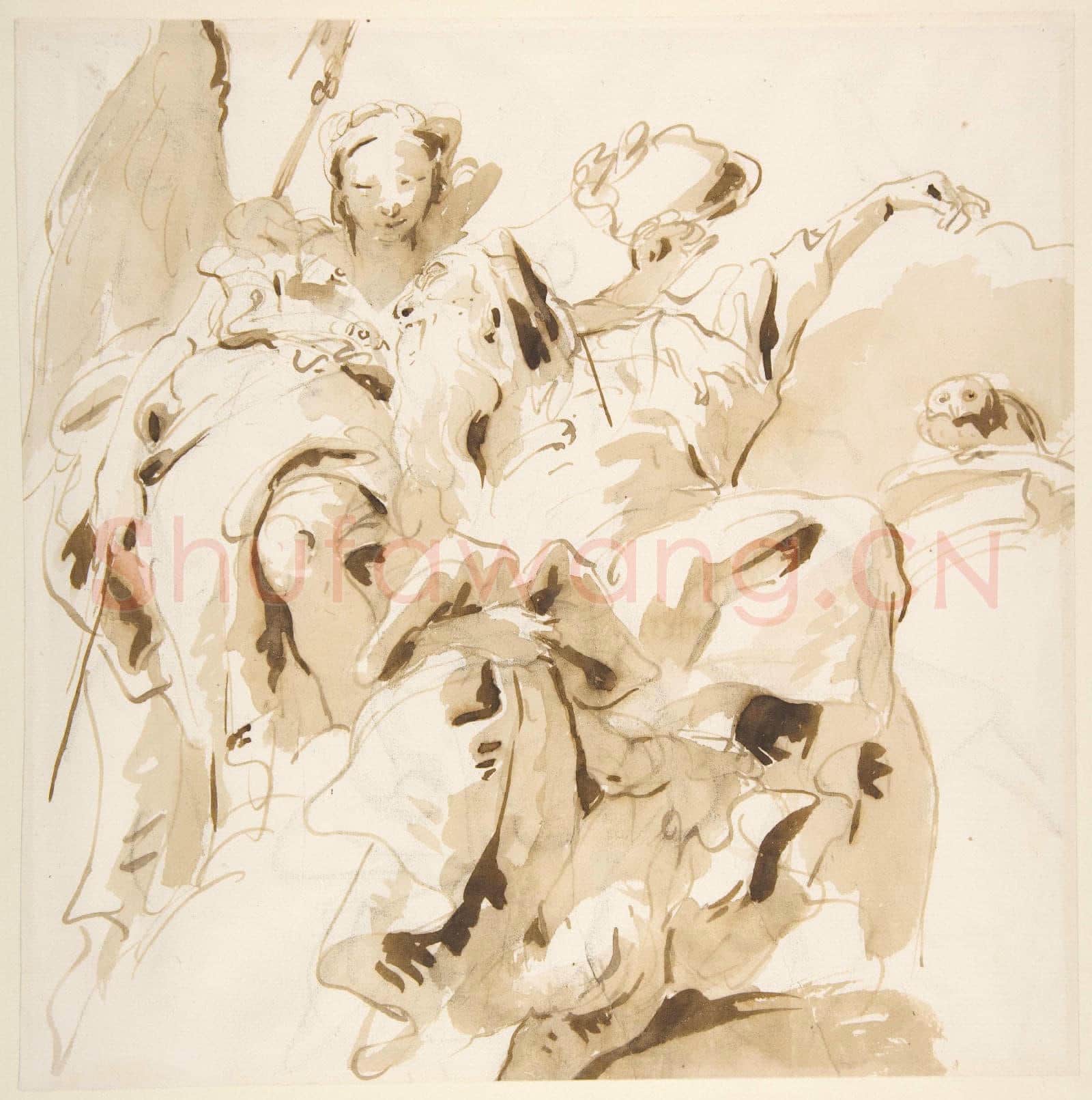 Giovanni Battista Tiepolo-Virtue Crowning a Bearded Man.tif