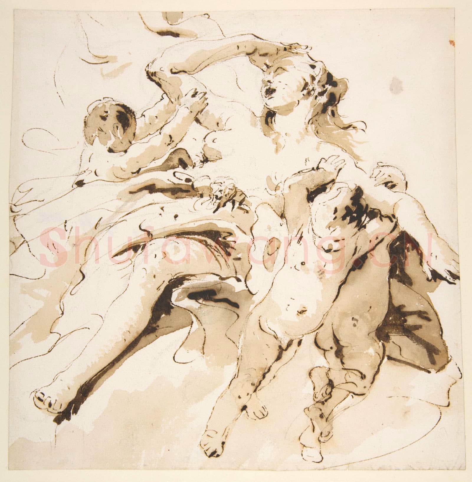 Giovanni Battista Tiepolo-Woman Transported by Three Putti.tif