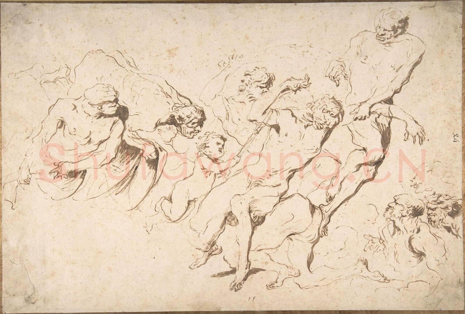 Giovanni Benedetto Castiglione-Fantastic Subject Five.tif