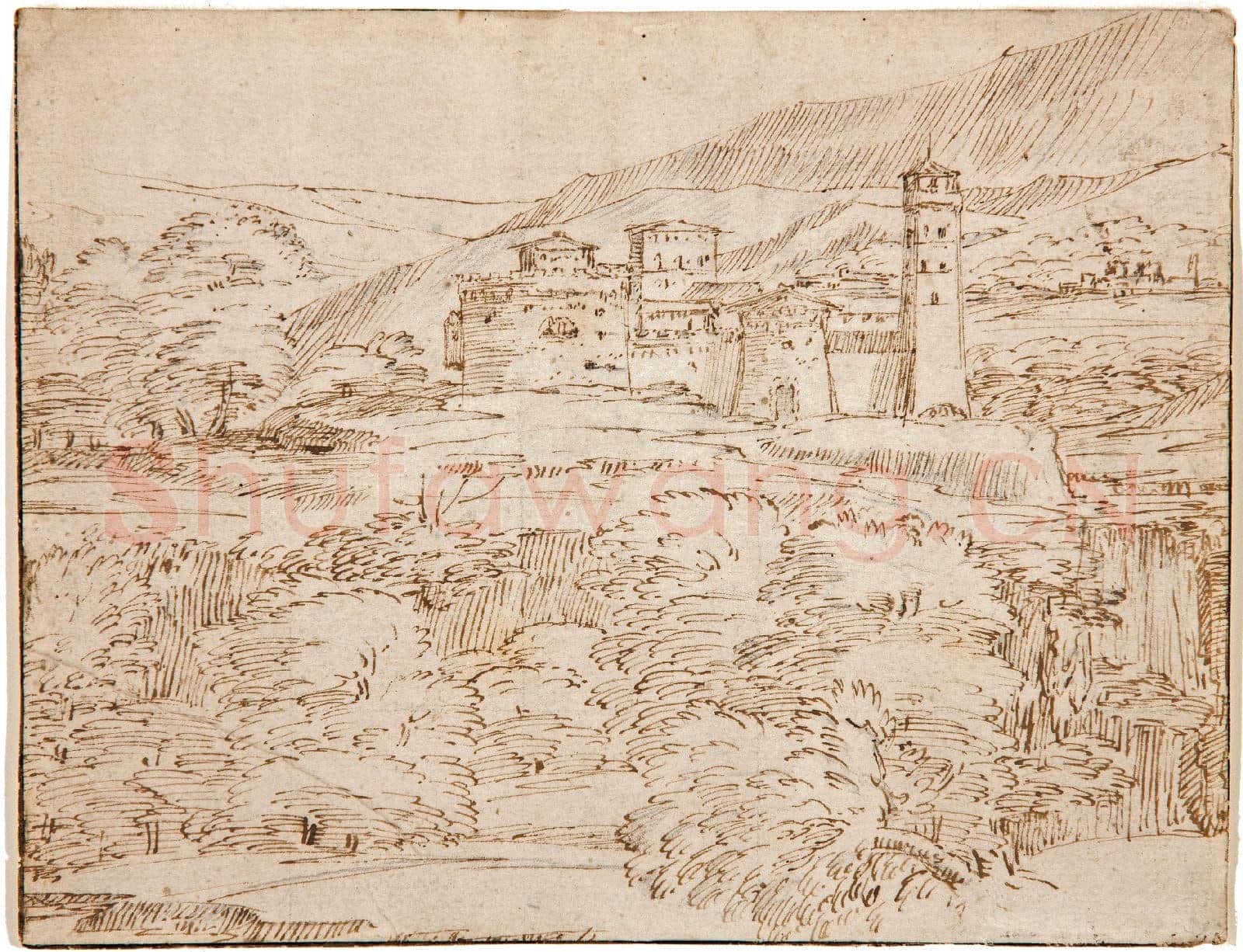 Giovanni F. GRIMALDI(1606-1680)(Italy)-A landscape.tif