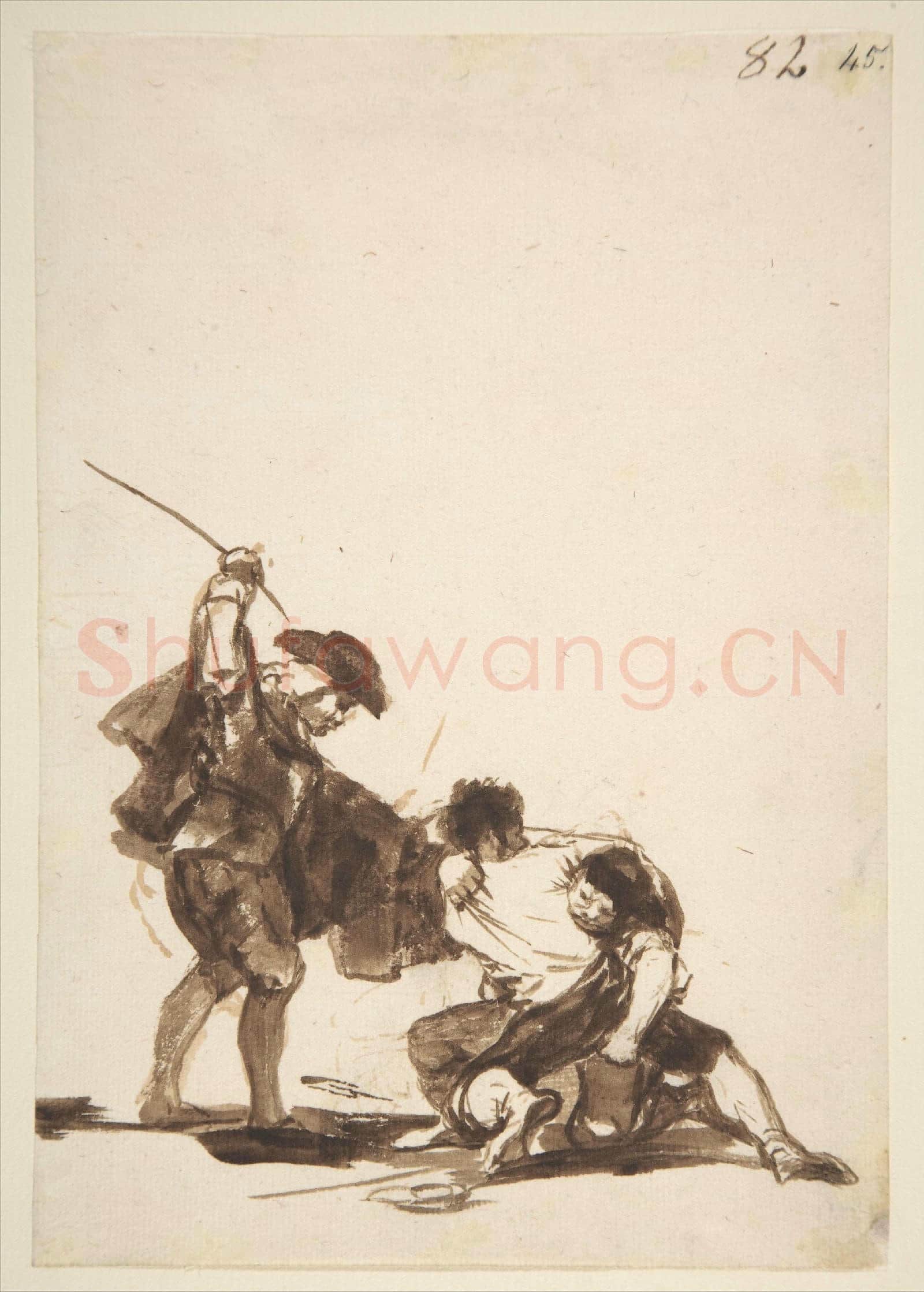 Goya-A Man Interfering in a Street Fight, from Images of Spain Album.tif