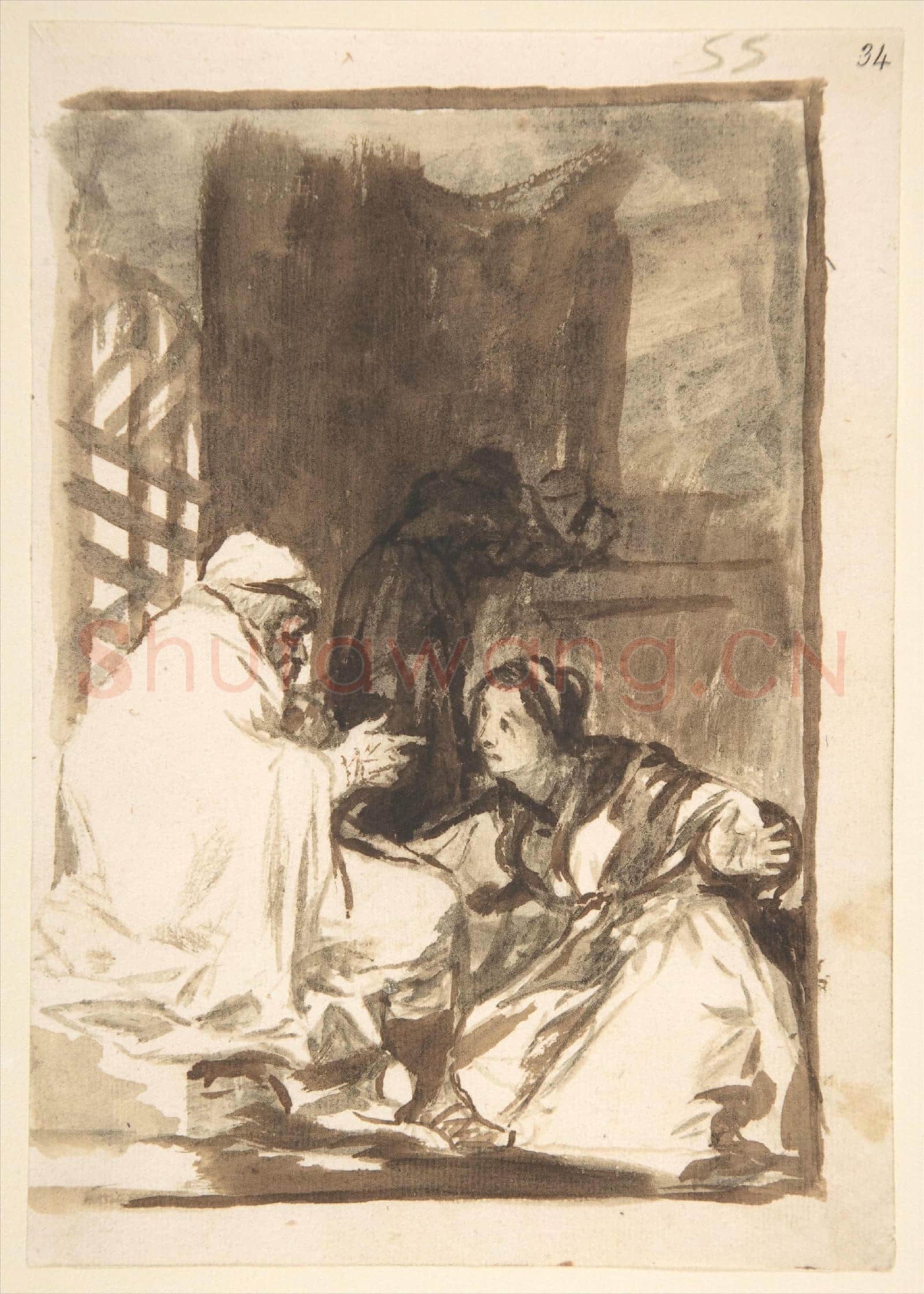Goya-A Woman Kneeling before an Old Man, Images.tif