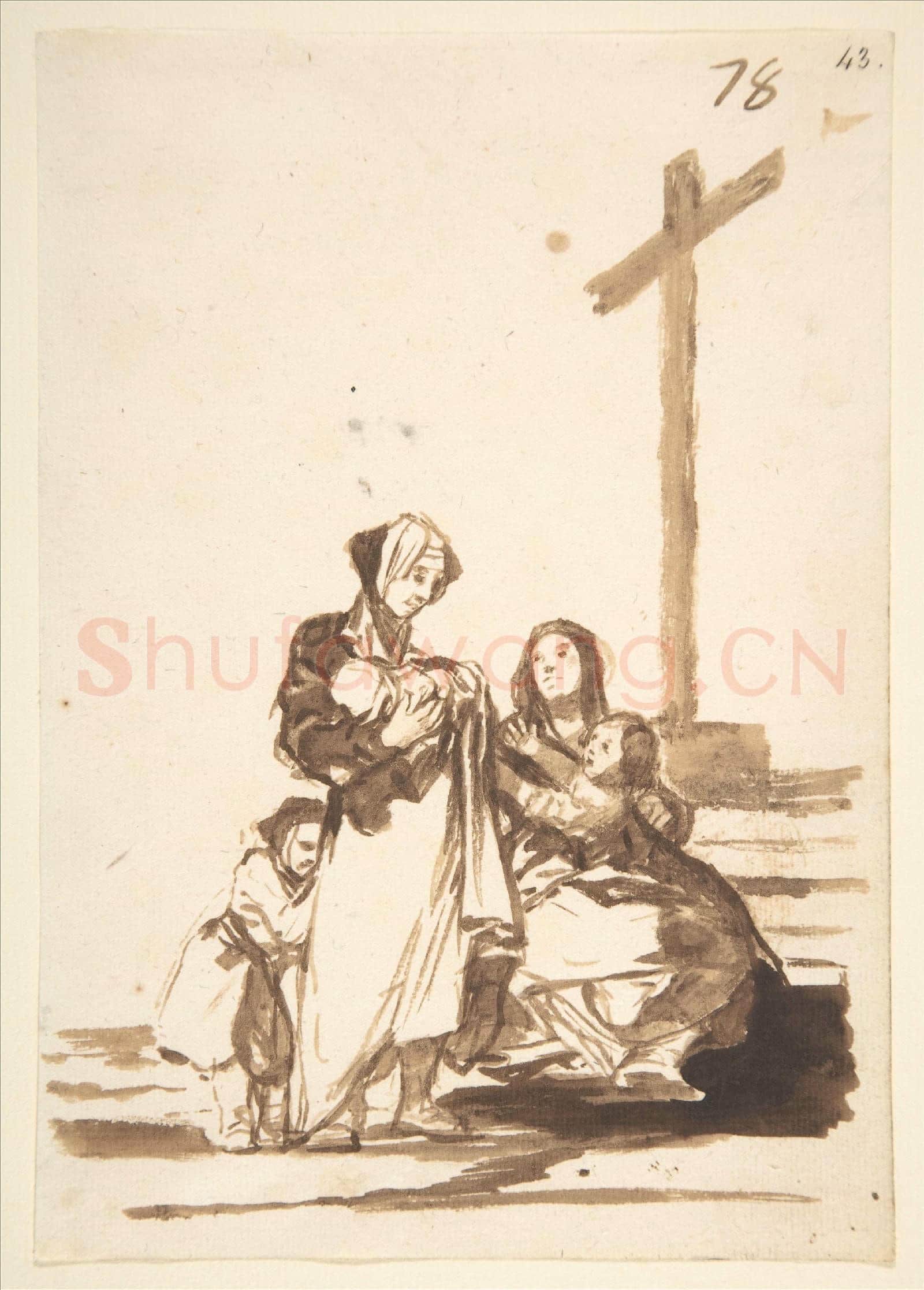 Goya-Women with Children by a Wayside Cross.tif