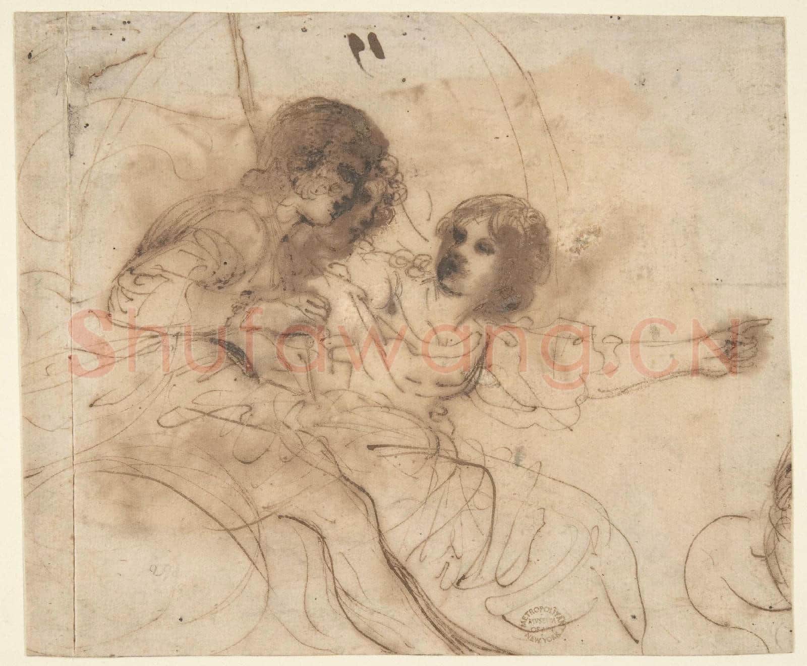 Guercino-Youth in a Chariot with Attendant Young Woman.tif