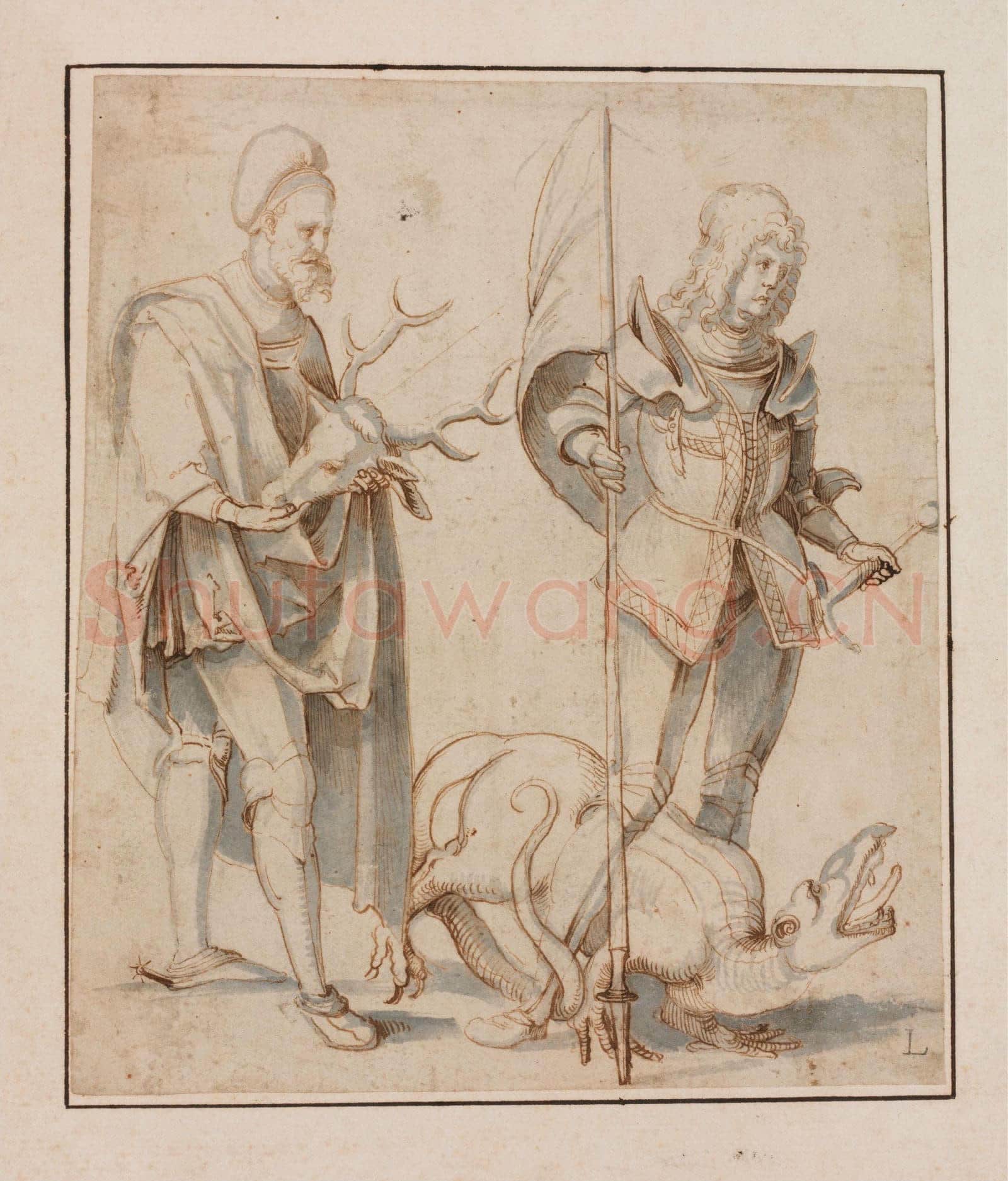 Hans Süss von Kulmbach-Saint Eustace and Saint George.tif