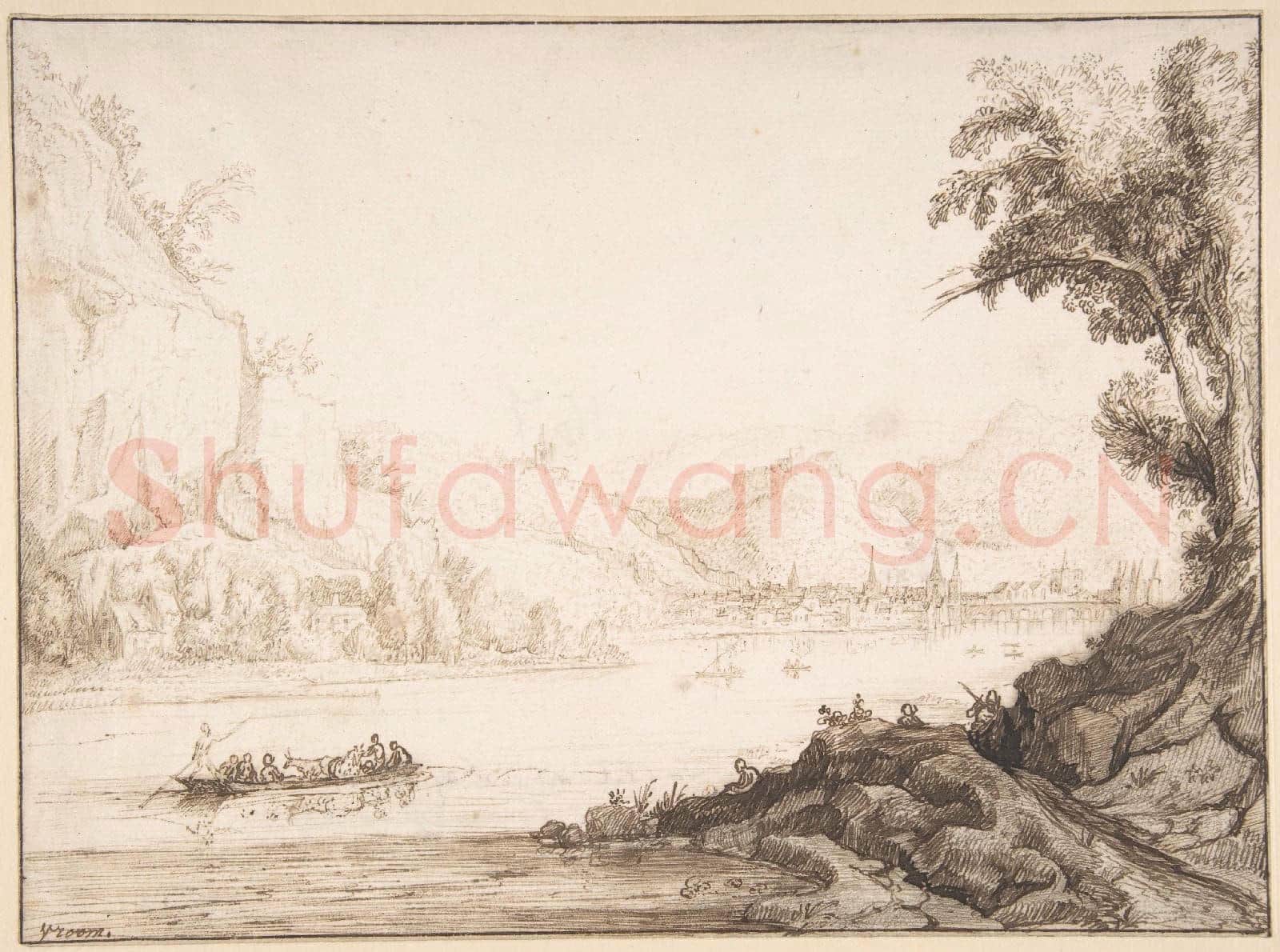 Hendrick(Cornelisz)Vroom-View of Vienne on the Rhone.tif