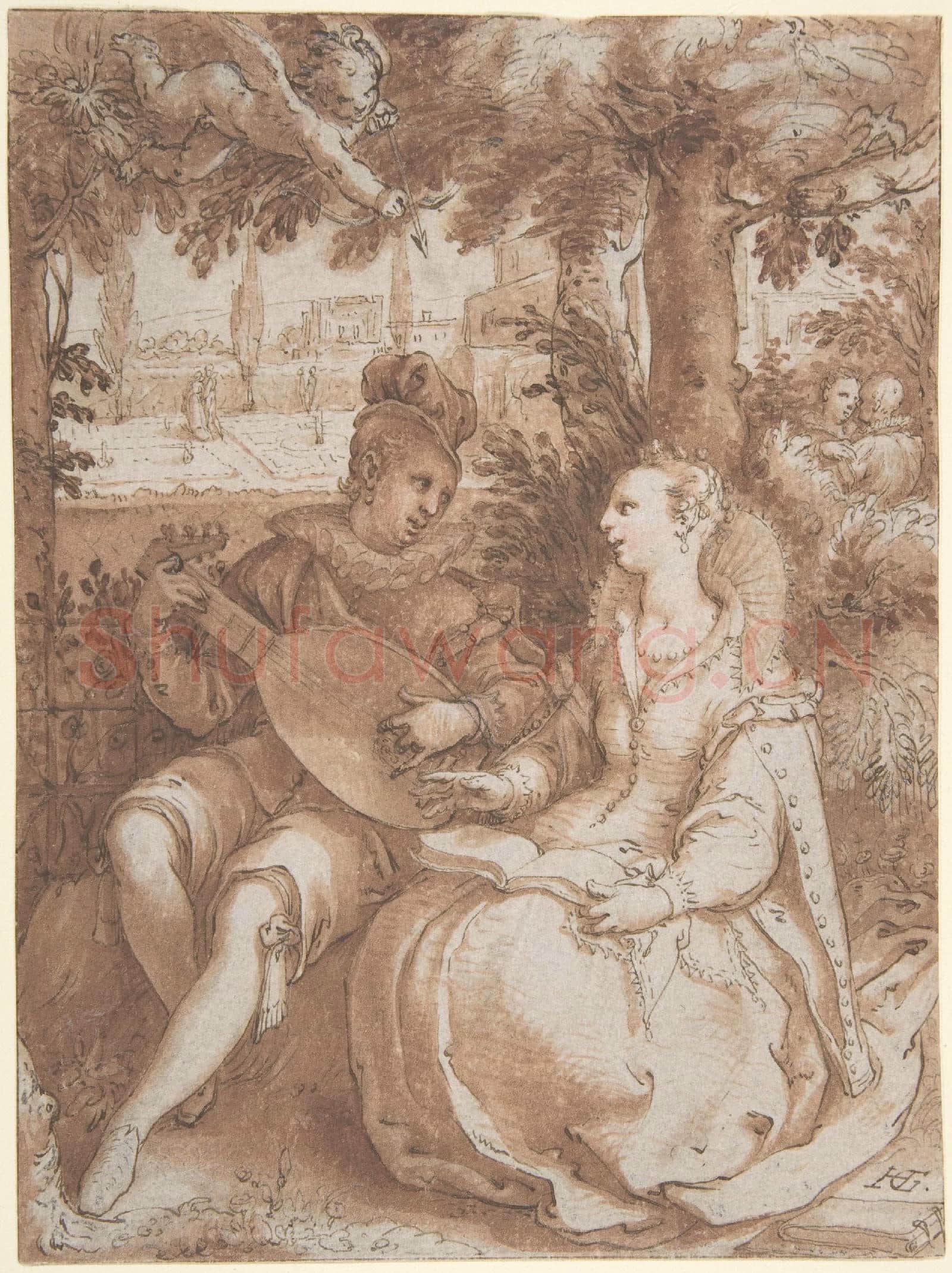 Hendrick Goltzius-Spring, Drawing for Engraving.tif