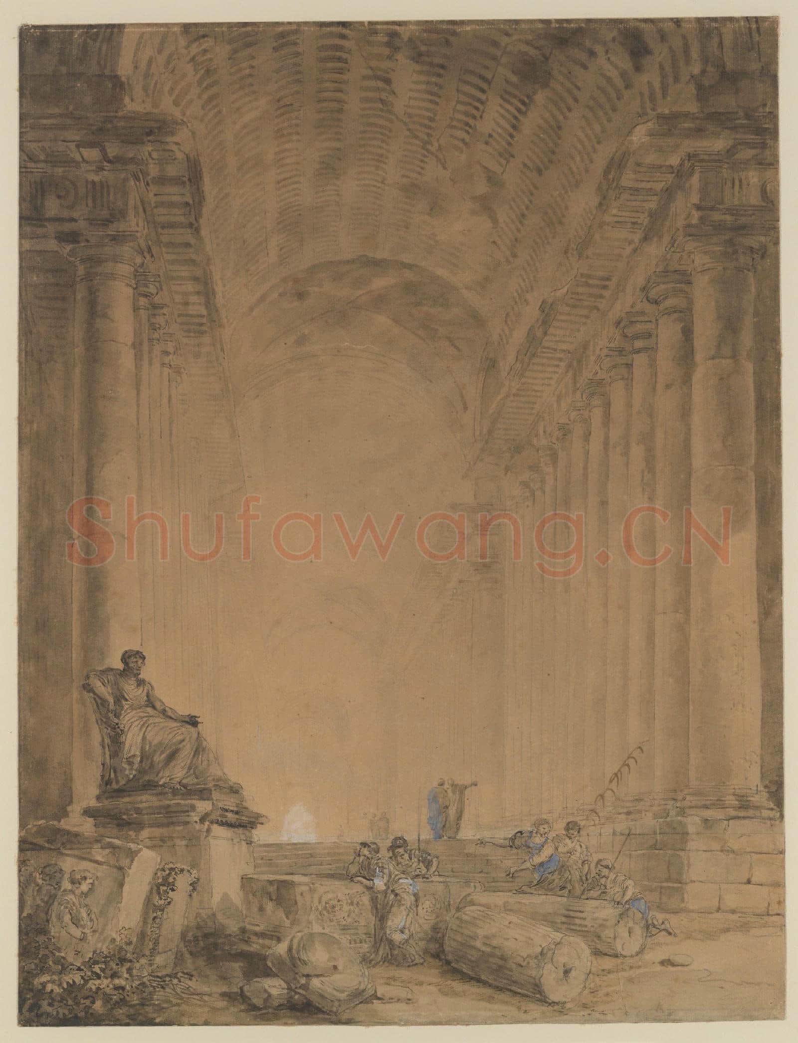 Hubert Robert-Figures in a Colonnade.tif