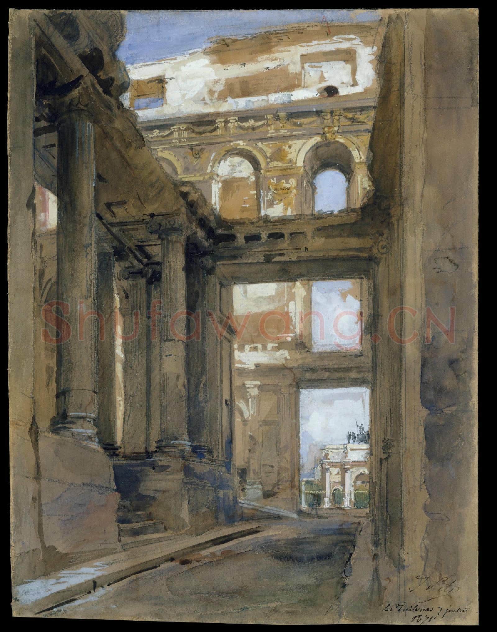 Isidore Pils-Ruins of the Tuileries Palace.tif