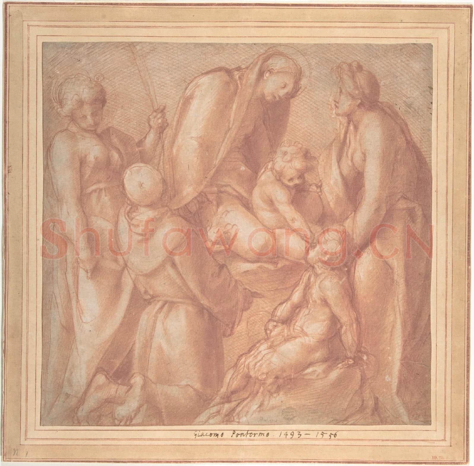 Jacopo da Pontormo-Virgin and Child with Saint Elizabeth, the Infant Baptist.tif