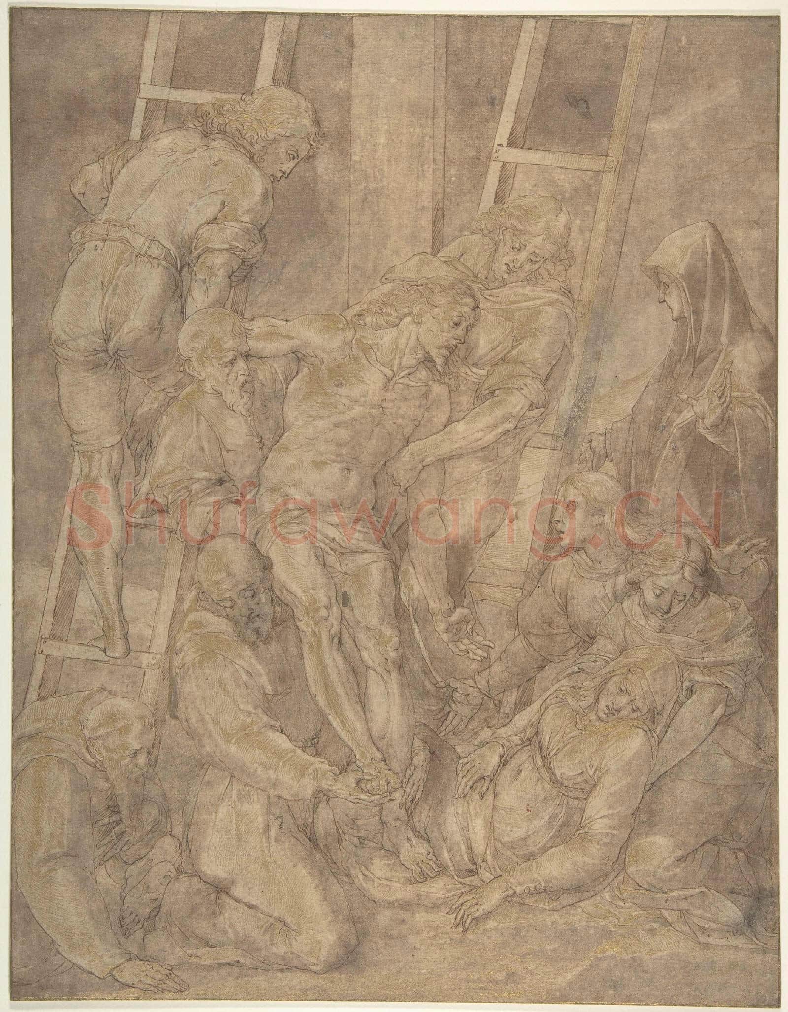 Jacopo Ligozzi-The Descent from the Cross with Saint Francis and Another Friar.tif
