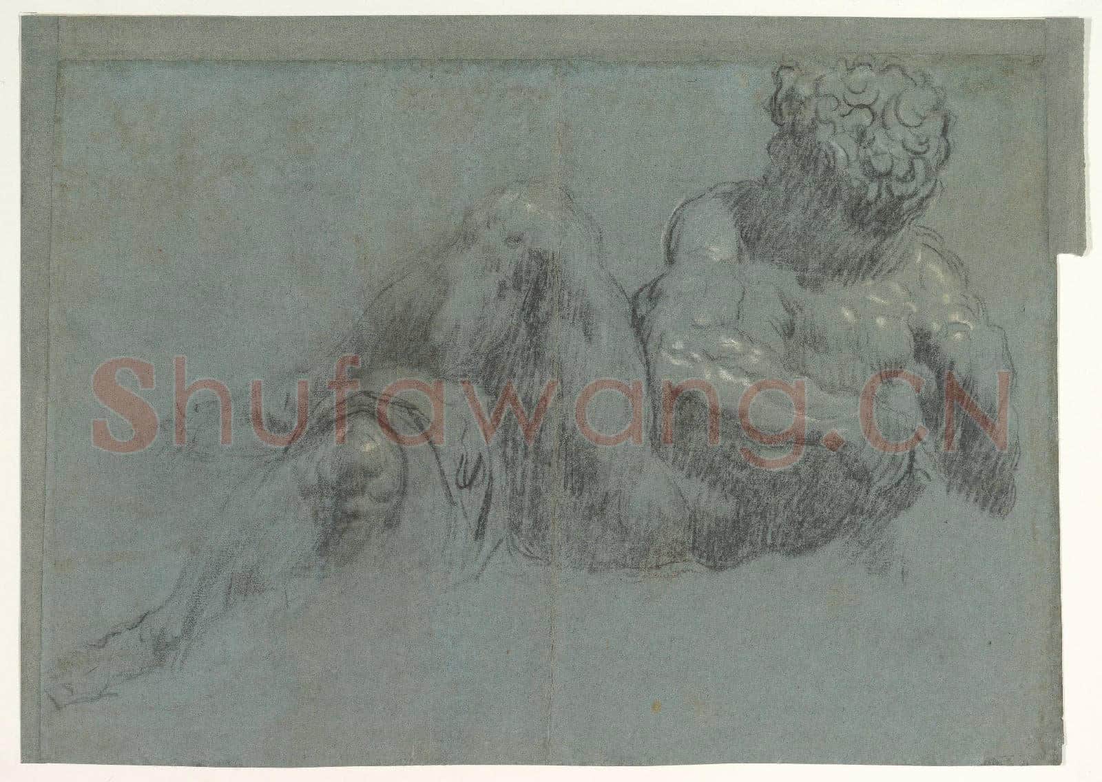 Jacopo Tintoretto-Study after Michelangelo's Giorno.tif