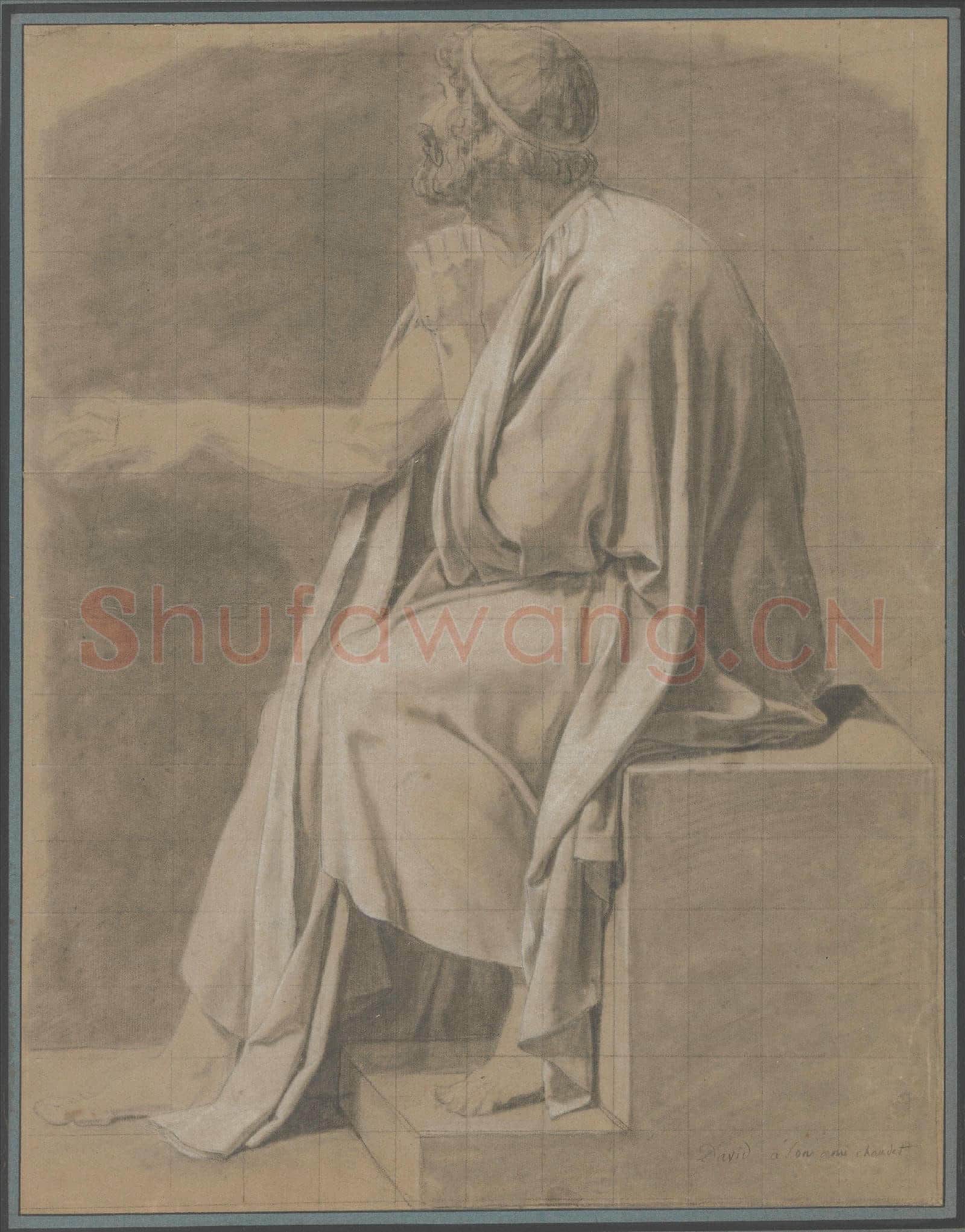 Jacques-Louis David-Figure Study for The Death of Socrates.tif