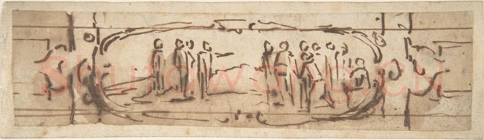 Jacques Callot-Drawing for a Cartouche.tif