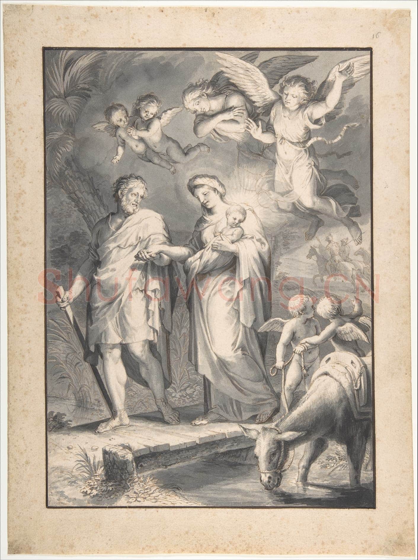 Jacques Stella-The Flight into Egypt.tif