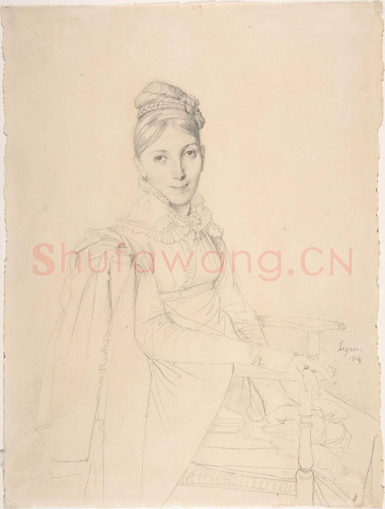 Jean-Auguste-Dominique Ingres-Portrait of a Seated Lady.tif