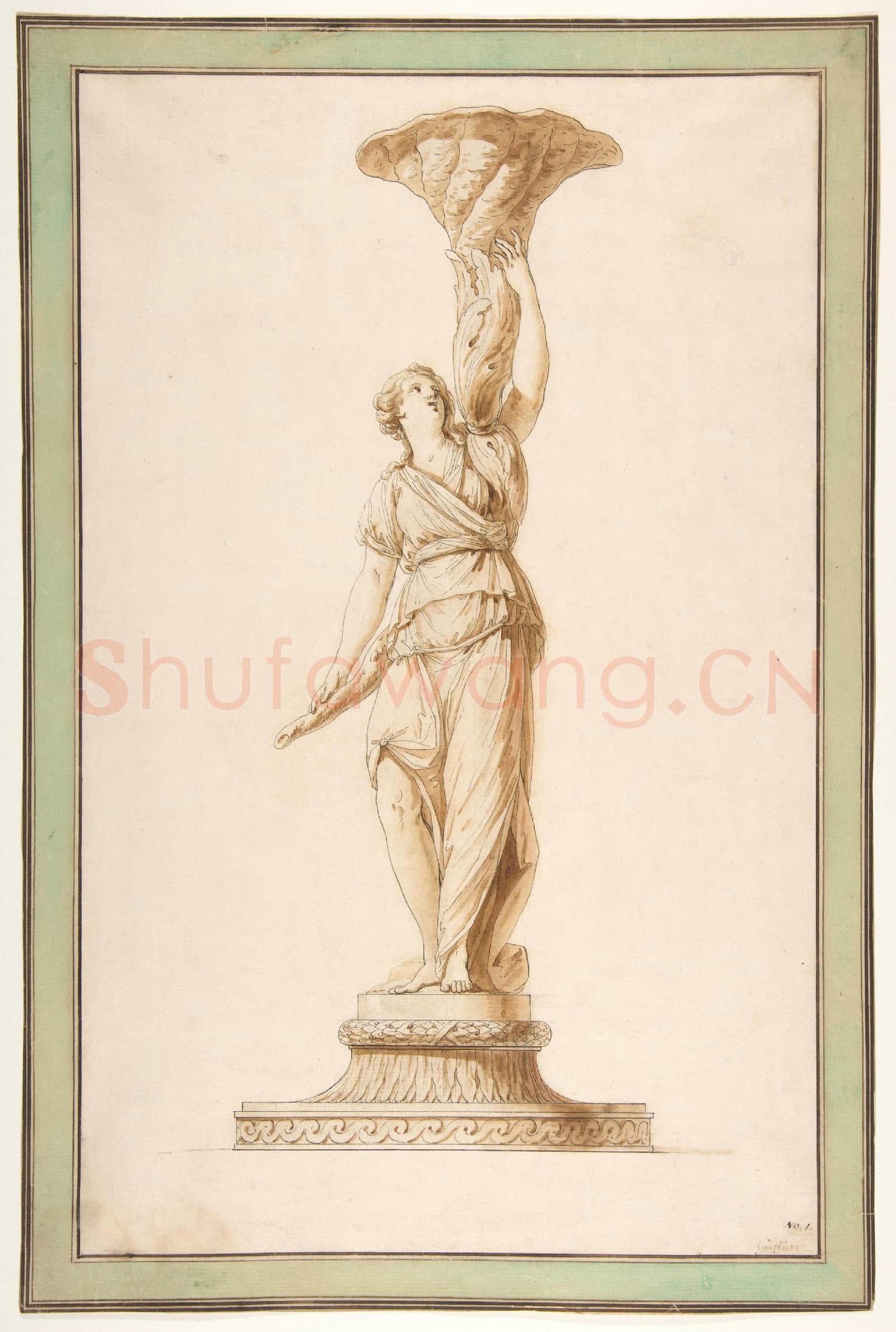 Jean-Jacques-François Le Barbier-Design for a Torchère.tif
