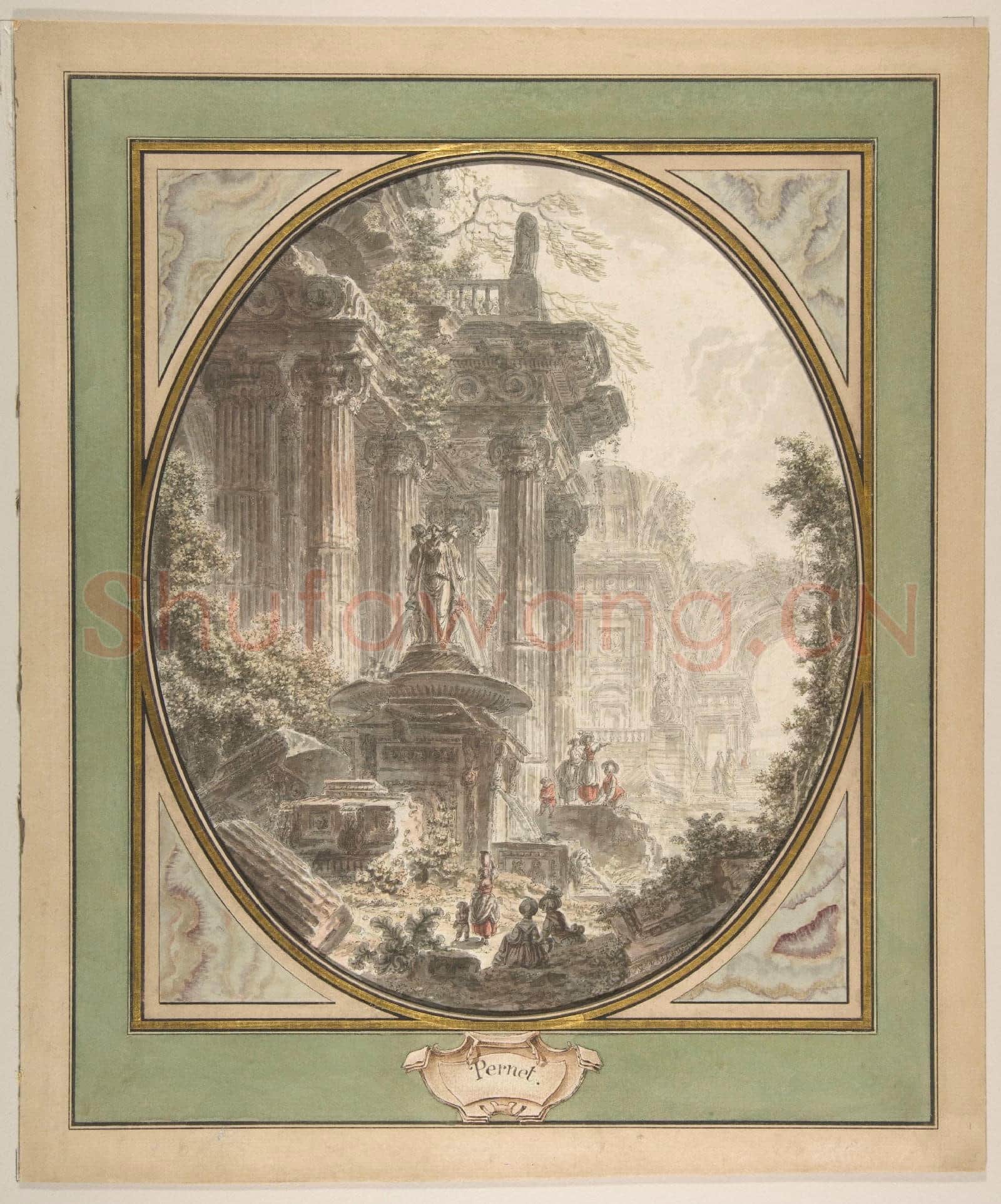 Jean Henri Alexandre Pernet-Architectural Capriccio.tif